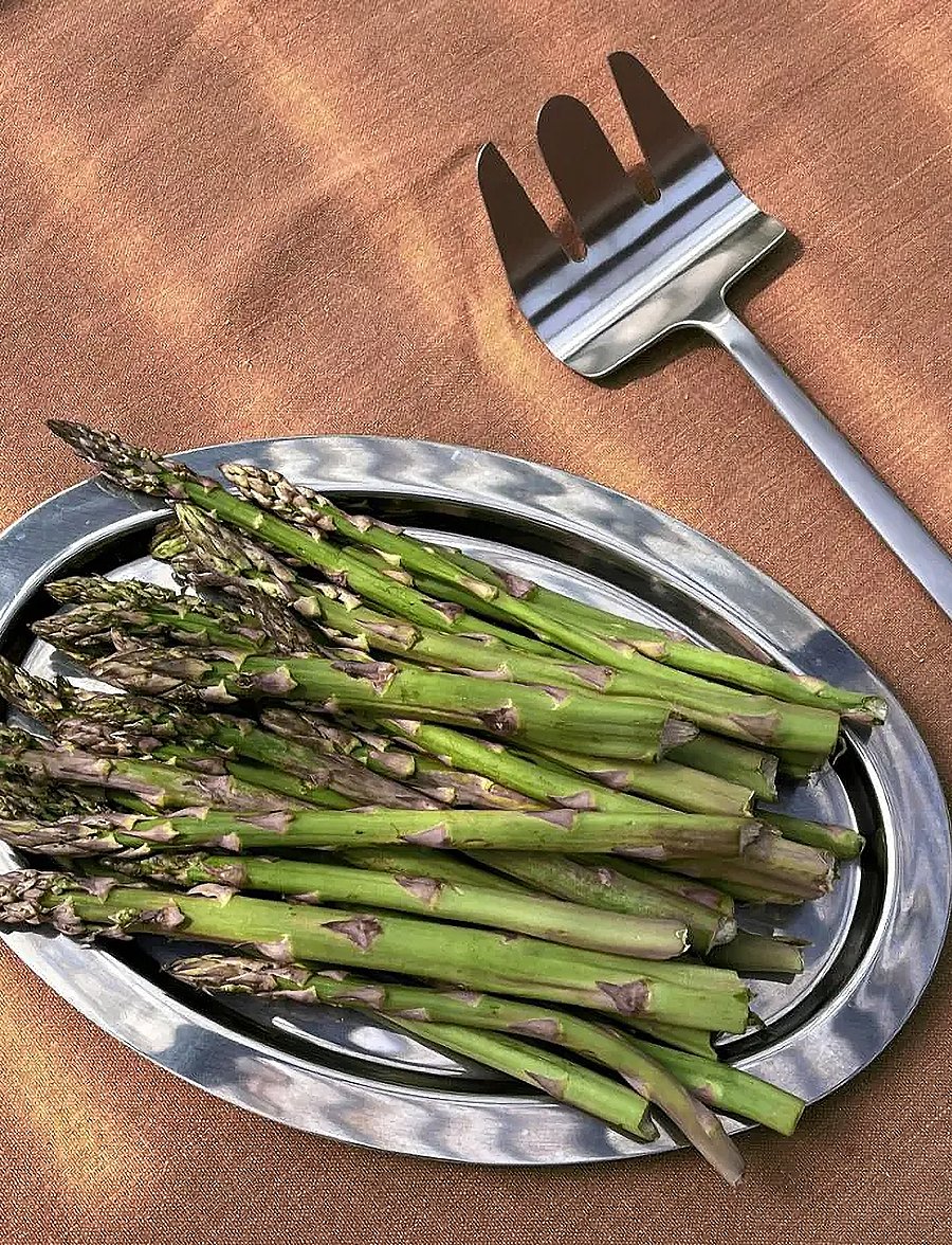 Kay Bojesen - Asparagus fork, Polished steel, Grand Prix - kahvlid - steel - 0
