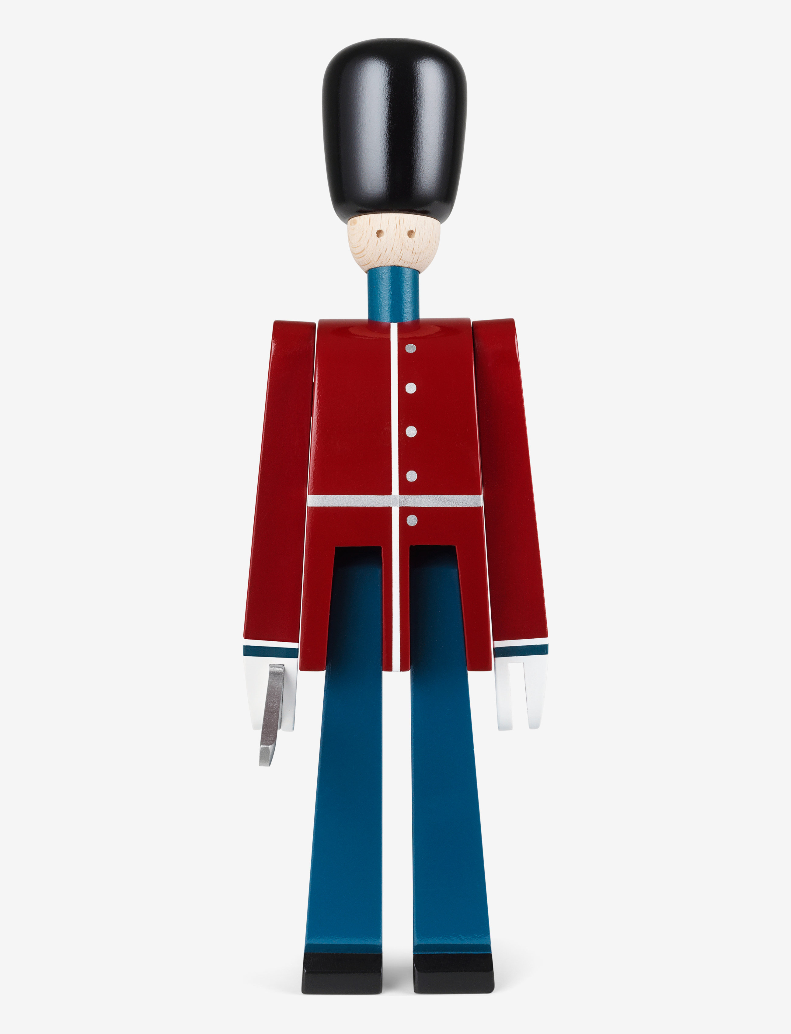 Kay Bojesen Officer Med Sabel Small Rød/Blå/Hvid, One Size, Decorative Accessories-details, Mehrfarbig/gemustert - Wooden Figures, Homeware