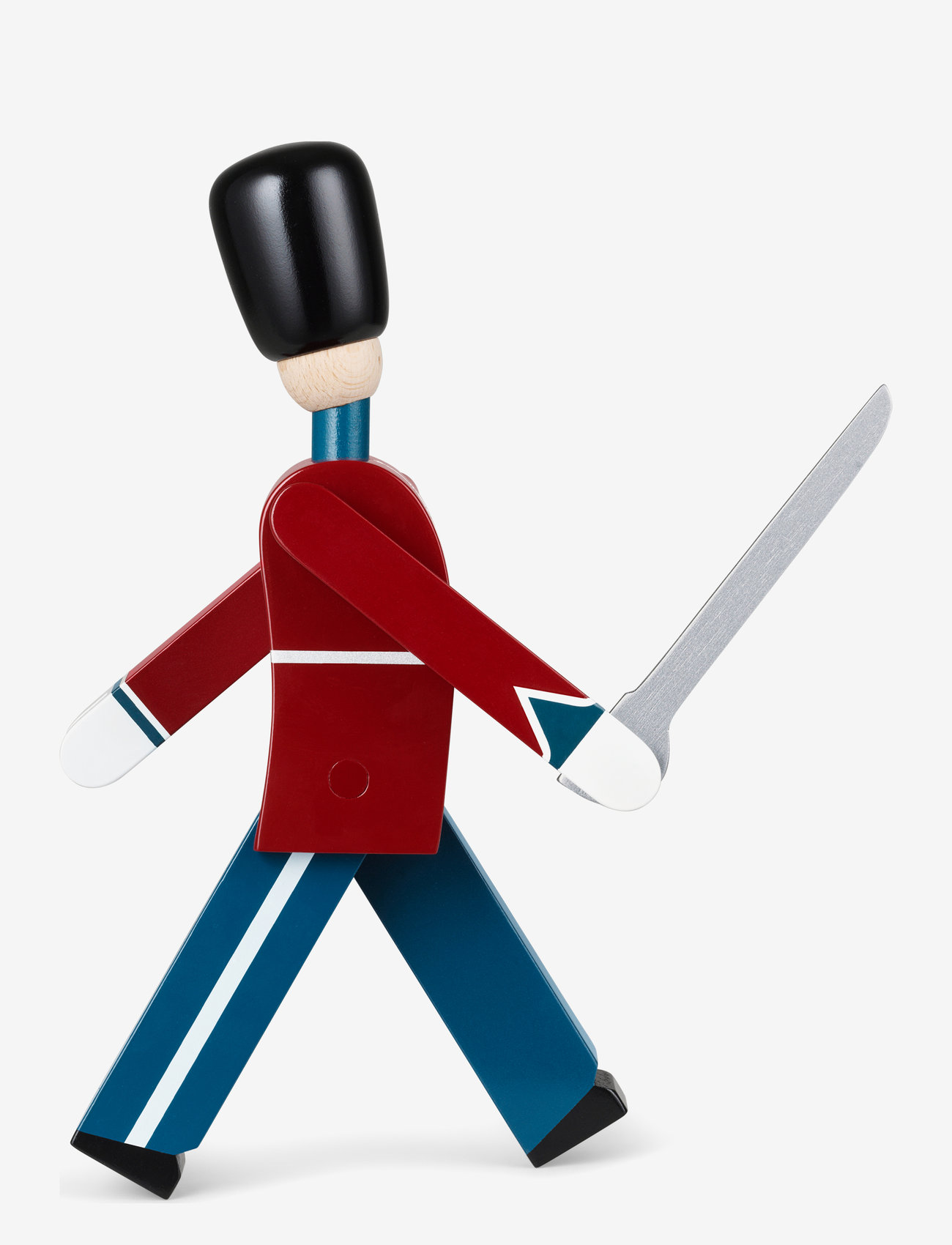 Kay Bojesen - Guardsman with sword small red/blue/white - drewniane figurki - red/blue/white - 1