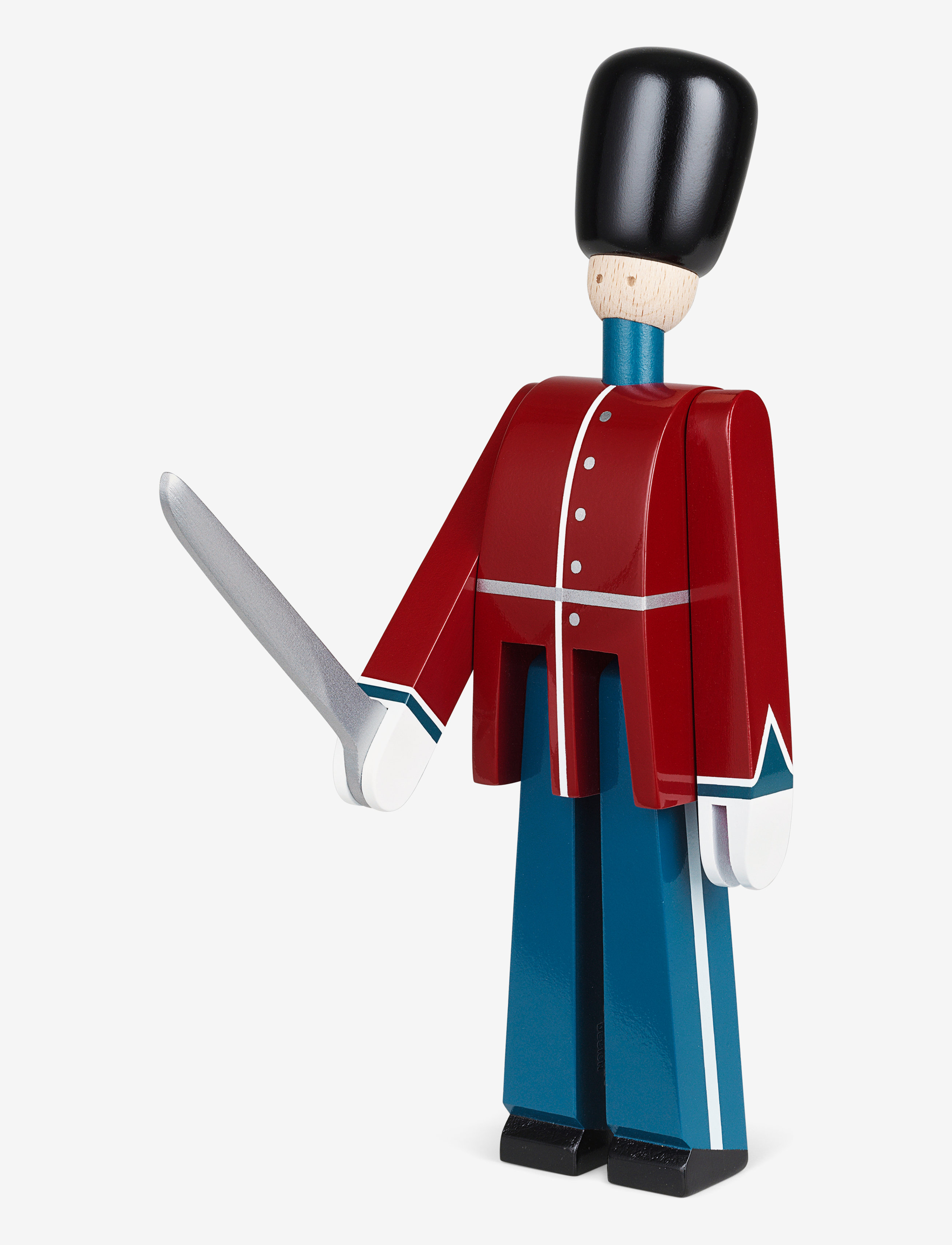 Kay Bojesen - Guardsman with sword small red/blue/white - holzfiguren - red/blue/white - 2