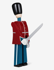 Kay Bojesen - Officer with sword small rød/blå/hvit - trefigurer - red/blue/white - 3