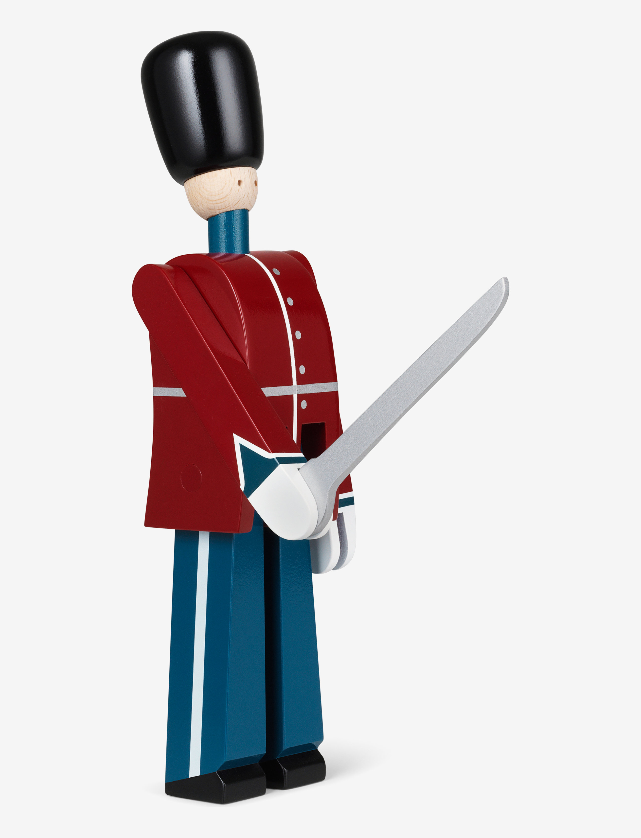 Kay Bojesen - Guardsman with sword small red/blue/white - holzfiguren - red/blue/white - 3