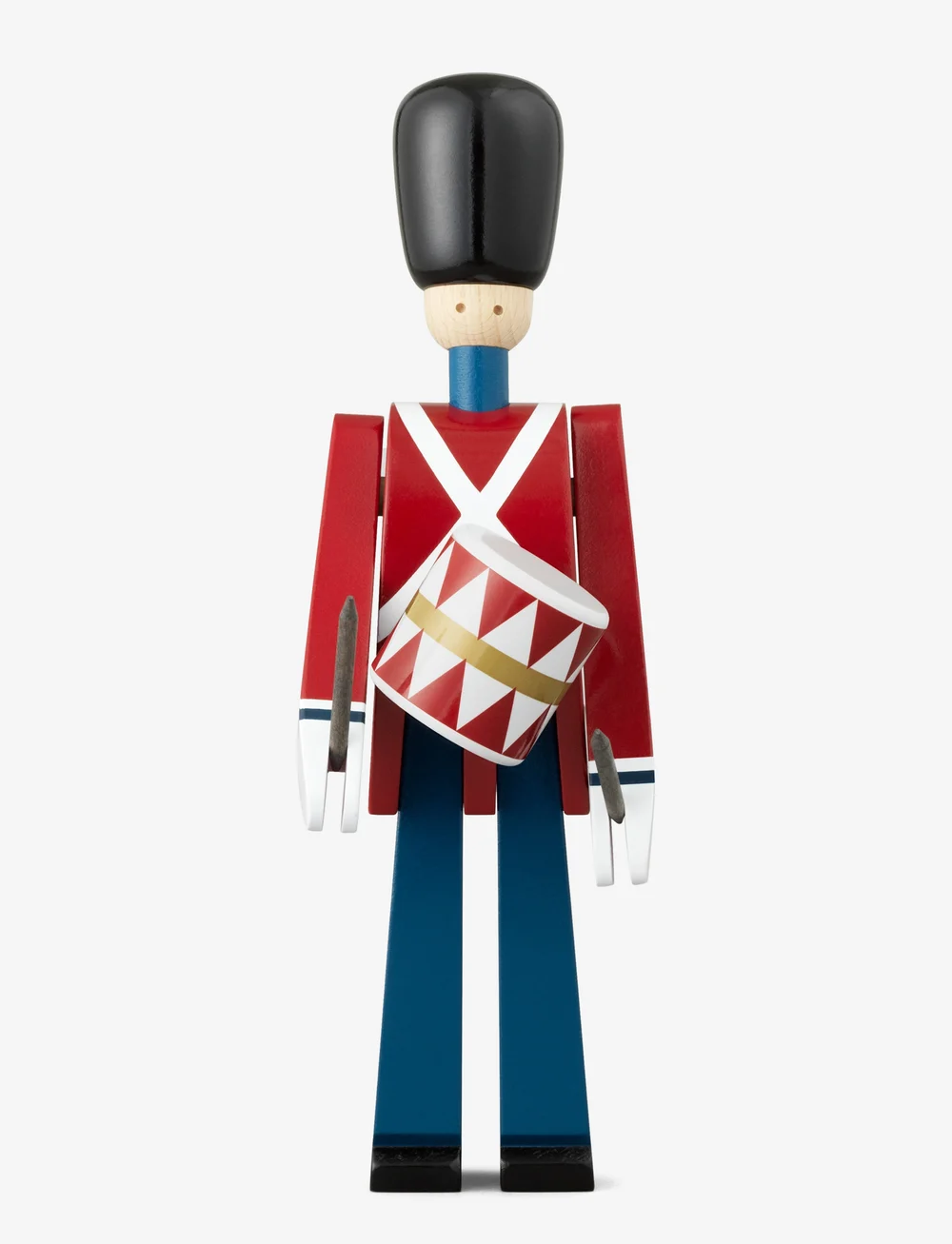 Kay Bojesen - Drummer small red/blue/white - holzfiguren - red/blue/white - 0