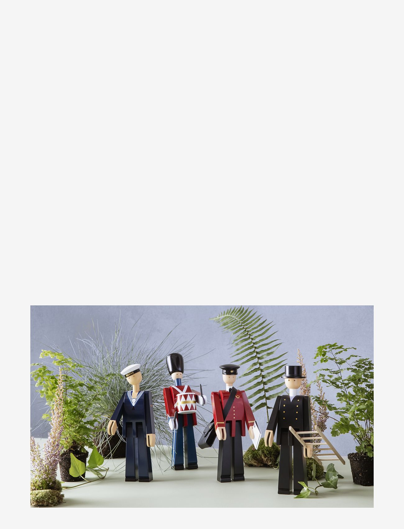 Kay Bojesen - Trumslagare small röd/blå/vit - red/blue/white - 1