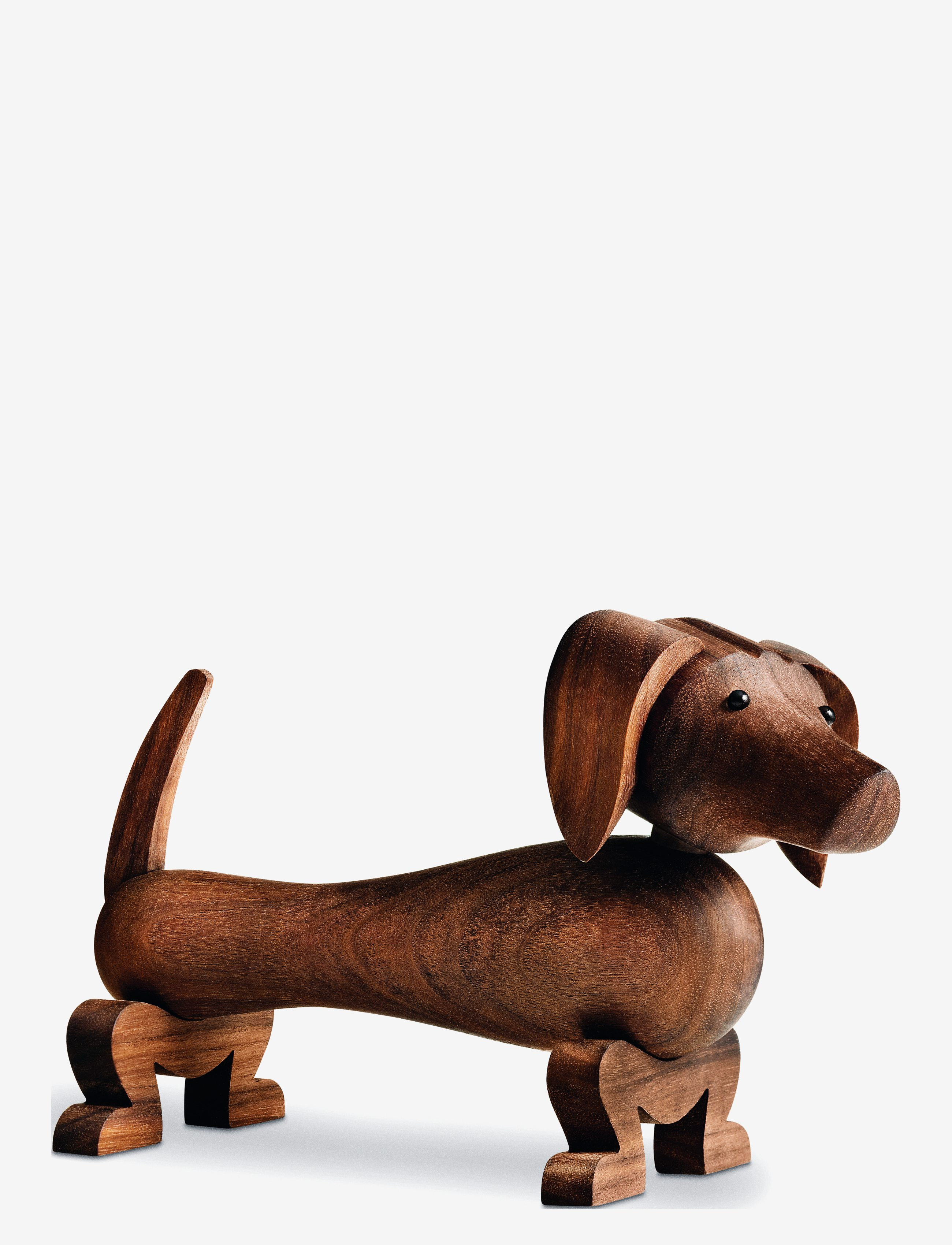 Kay Bojesen Gravhund, Træfigur, Brun, Str: 19.5 CM
