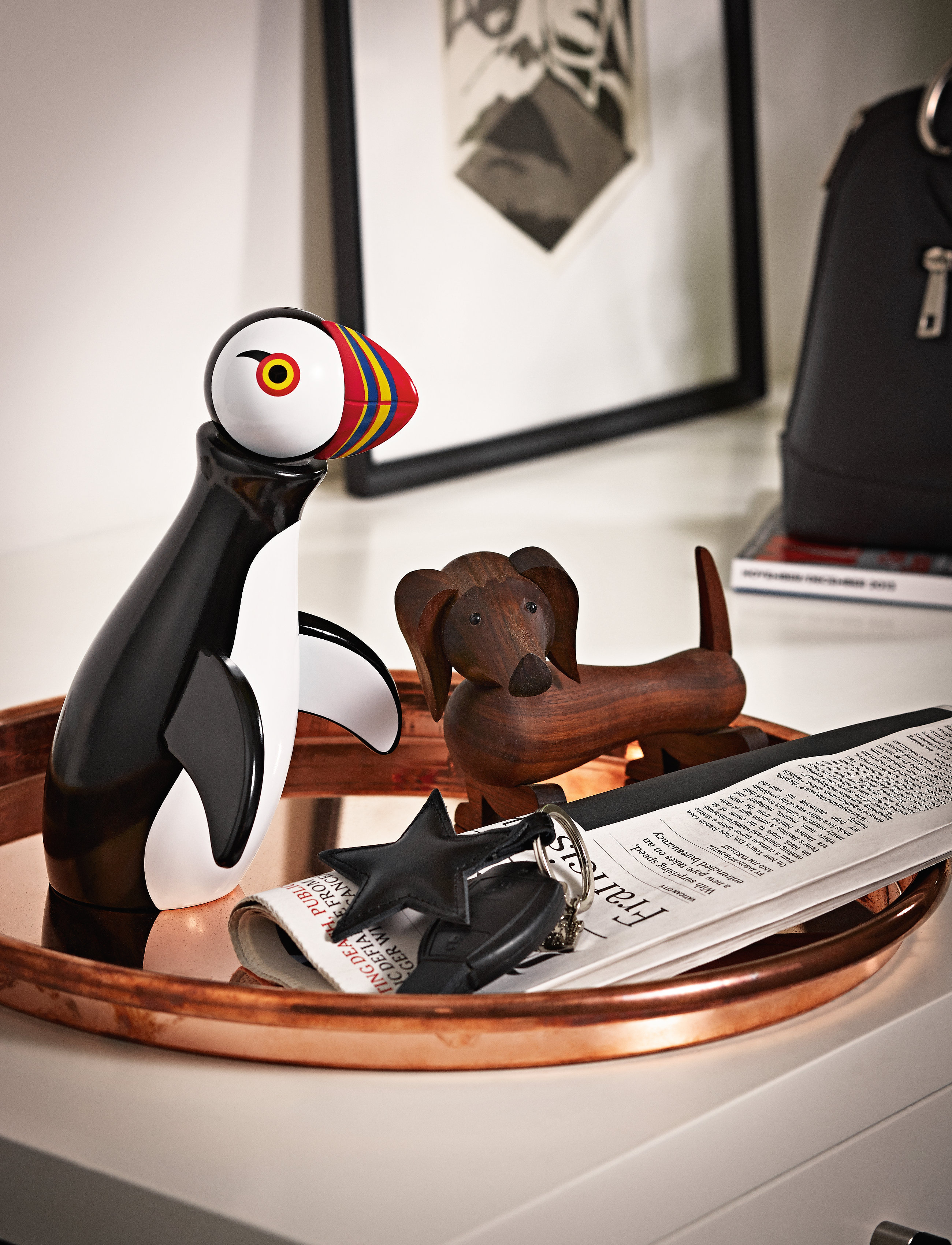 Kay Bojesen Gravhund, 19.5 cm, Decorative Accessories-details, Braun - Wooden Figures, Homeware