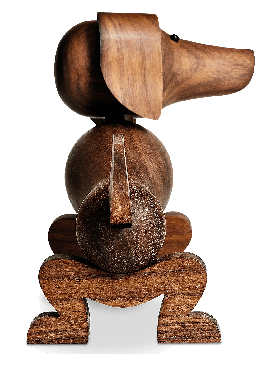 Kay Bojesen - Hund - trefigurer - walnut - 3