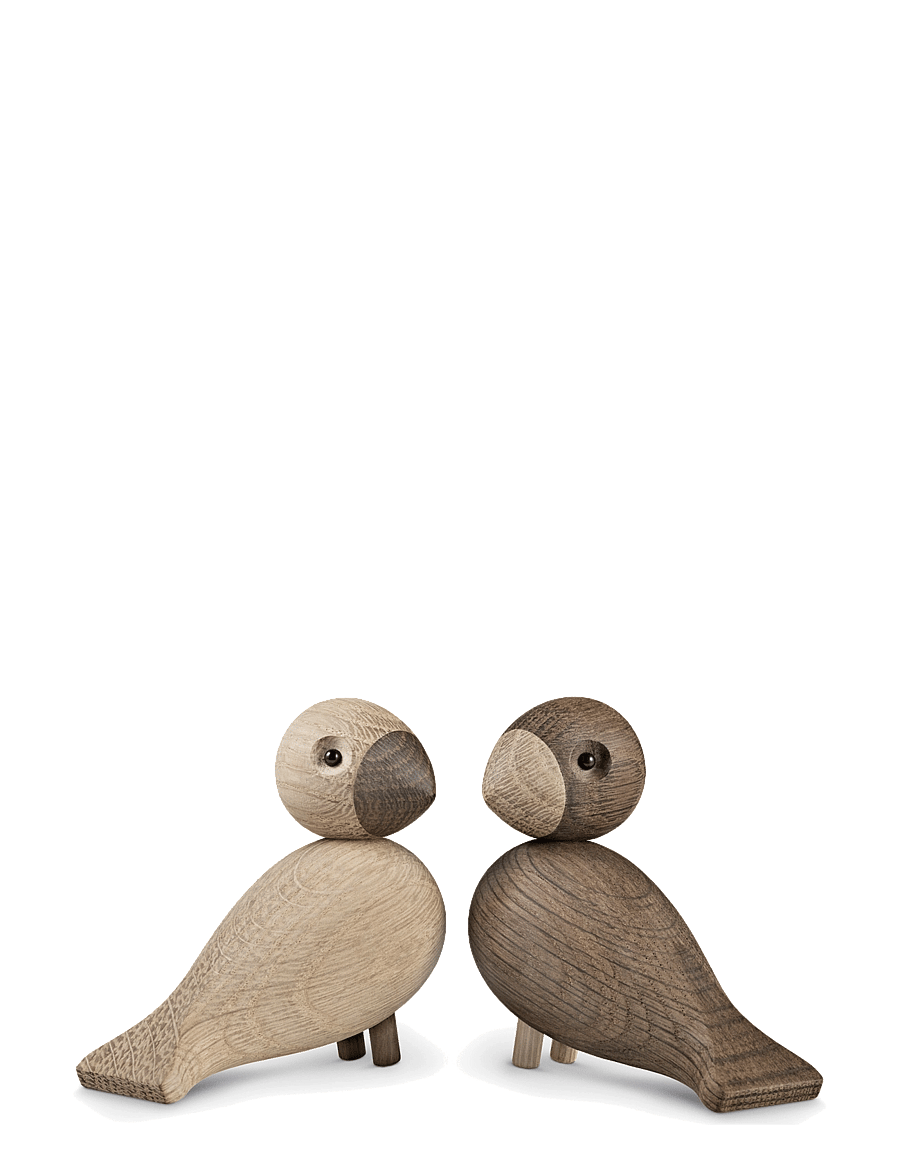 Kay Bojesen - Lovebirds 1 Pair - shop by price - oak/smoked oak - 2