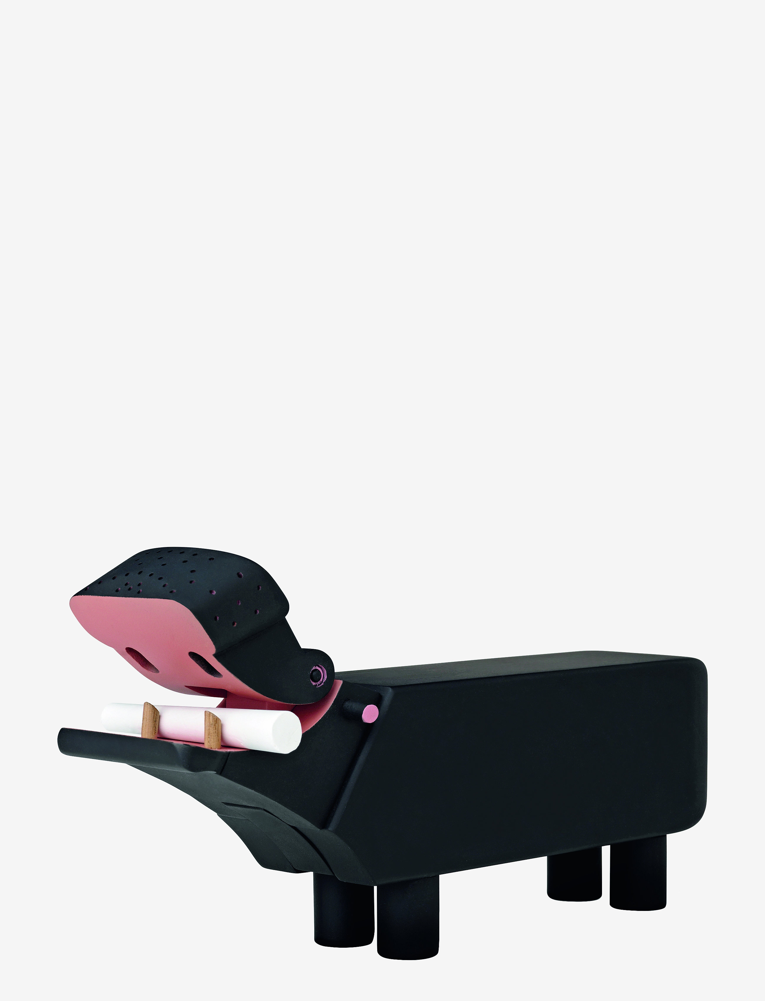 Kay Bojesen Flodhest, One Size, Decorative Accessories-details, Schwarz - Wooden Figures, Homeware