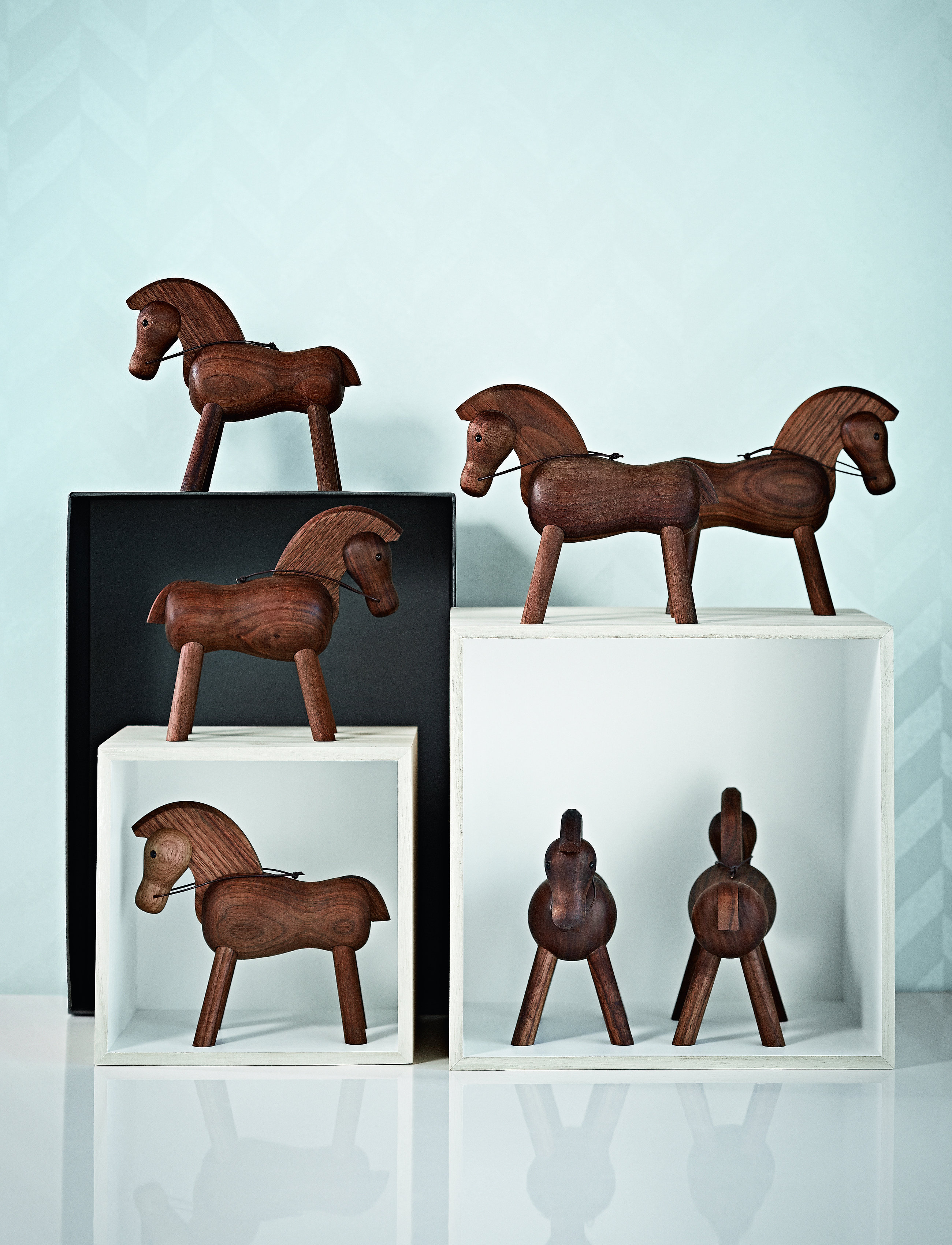 Kay Bojesen - Horse H14 cm walnut - koka figūras - walnut - 2