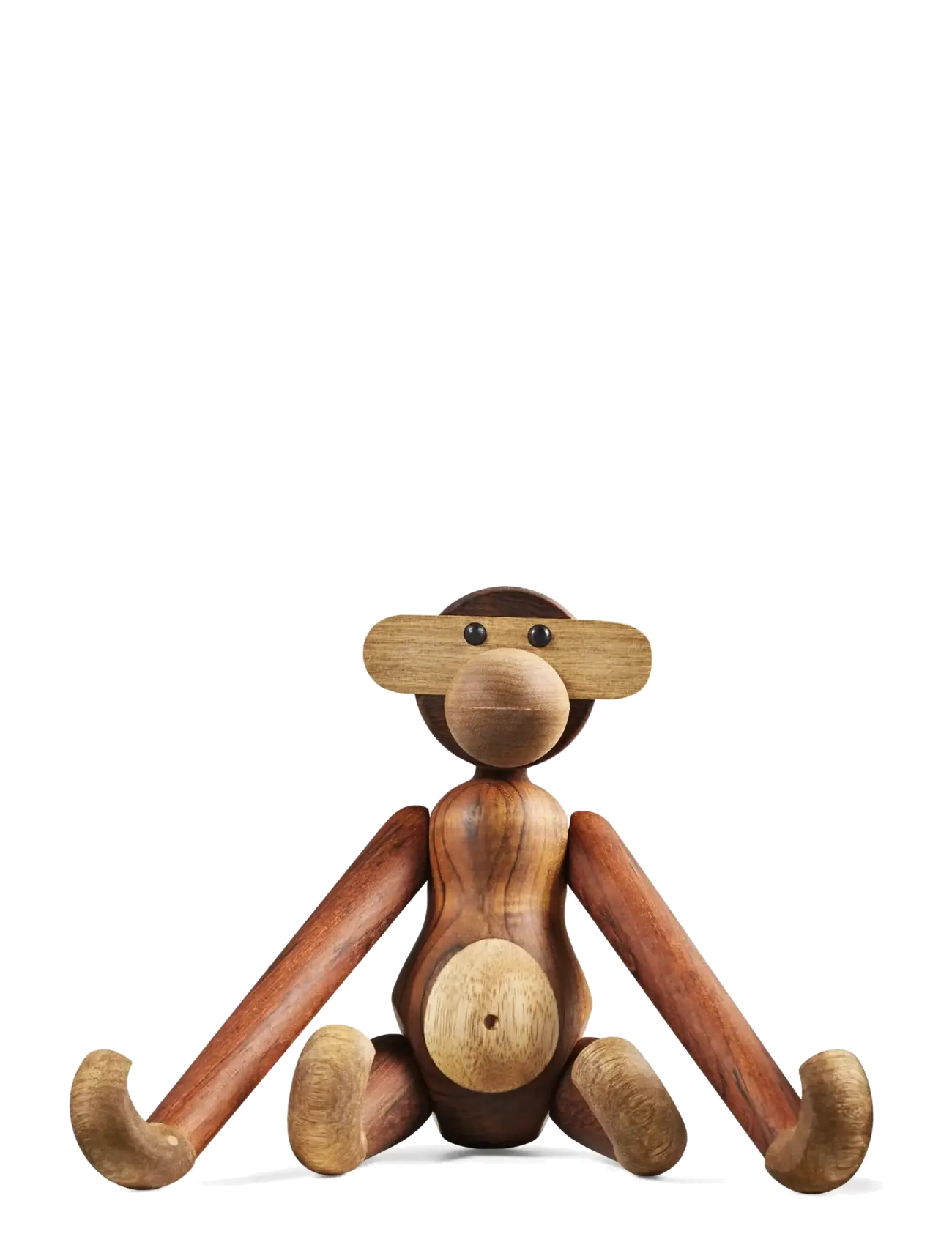Kay Bojesen Monkey Small Teak/Limba, Træfigur, Brun, Str: 20 CM