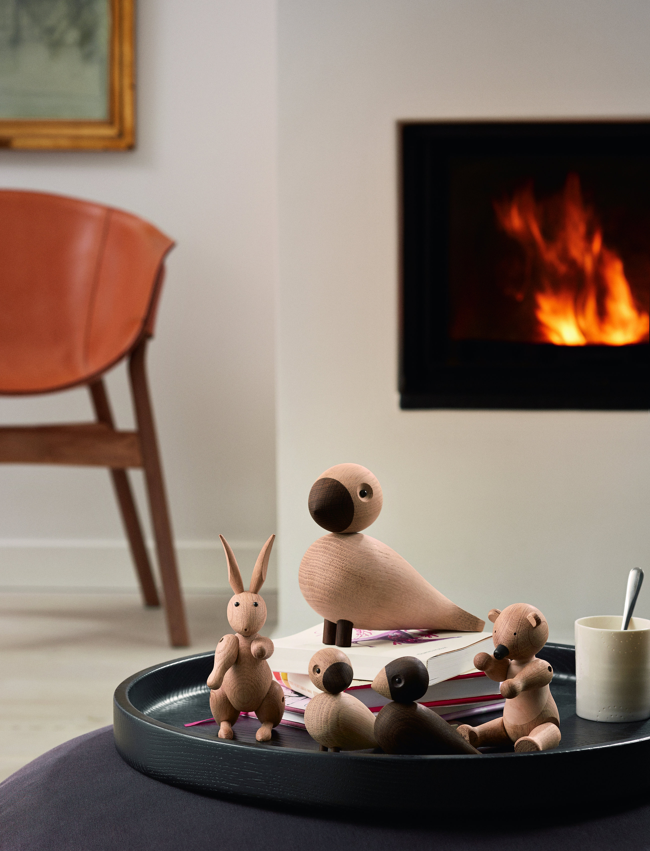 Kay Bojesen Bjørn Lille, H15 cm, Decorative Accessories-details, Beige - Wooden Figures, Homeware