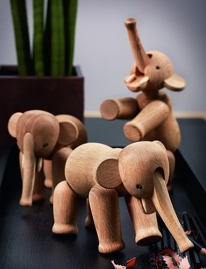 Kay Bojesen - Elephant small - medinės statulėlės - oak - 3