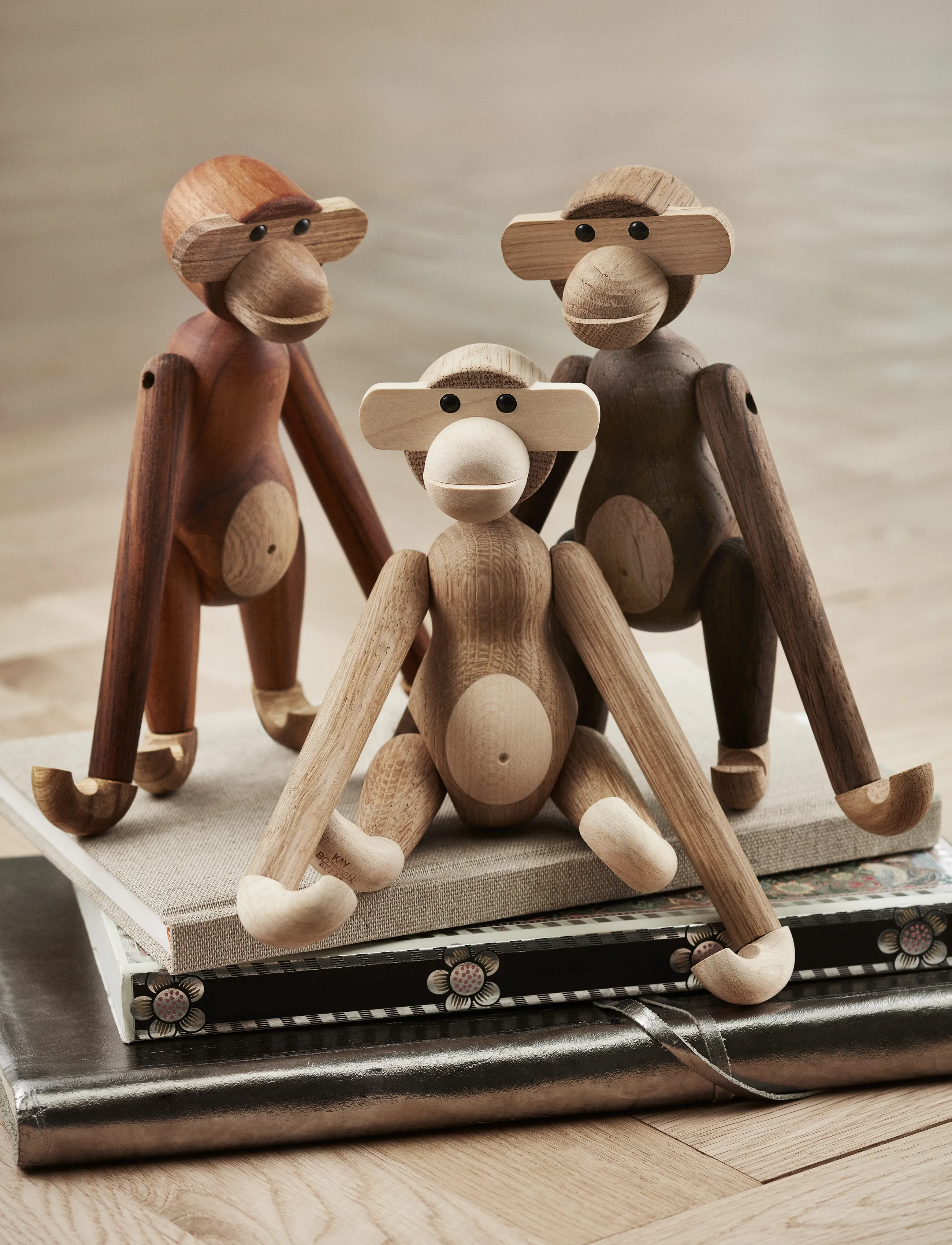 Kay Bojesen - Monkey small - puidust kujud - oak/maple - 0