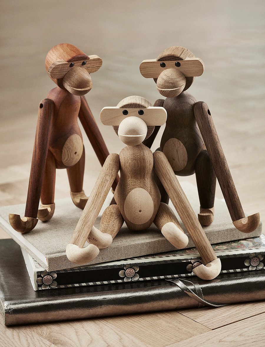 Kay Bojesen - Monkey small - puidust kujud - oak/maple - 0