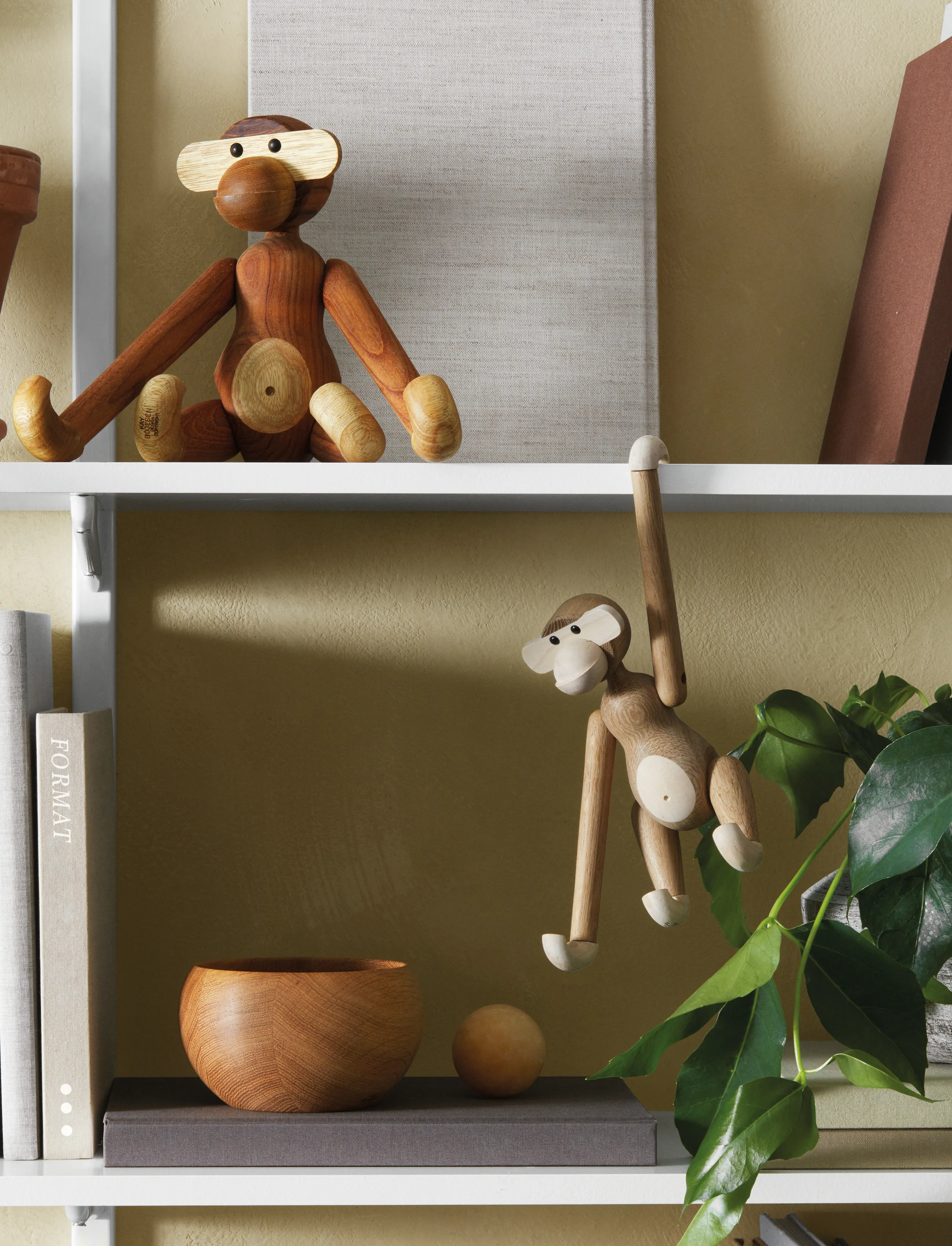Kay Bojesen - Monkey small - puidust kujud - oak/maple - 3