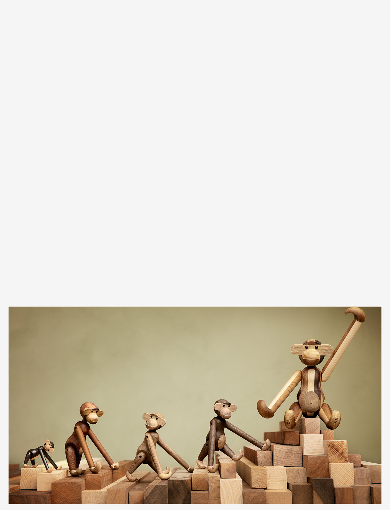 Kay Bojesen - Monkey Reworked Anniversary small - mixed wood - 4