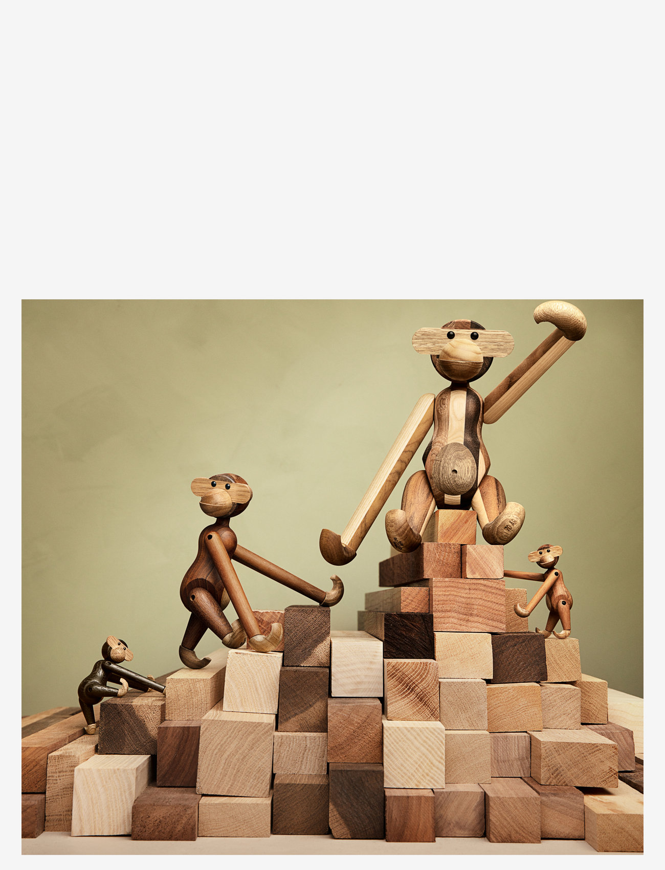 Kay Bojesen - Monkey Reworked Anniversary small - mixed wood - 5