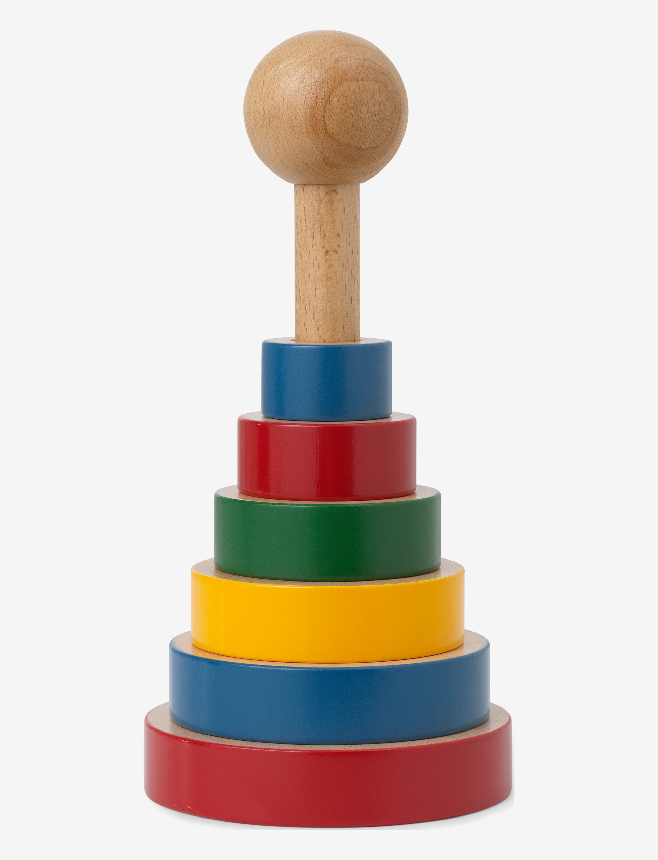 Kay Bojesen Stabel Tårn H22,5 Multi, One Size, Educational Spielzeug, Mehrfarbig/gemustert - Stackable Blocks, Kinder