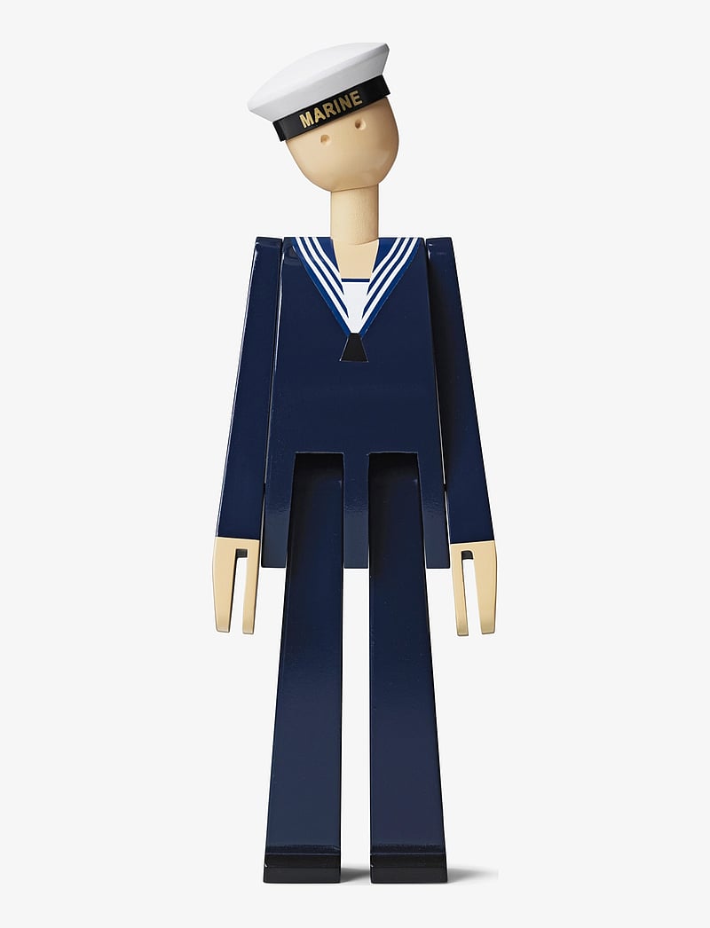 Kay Bojesen - Marine mørk blå/hvit - trefigurer - dark blue/white - 1
