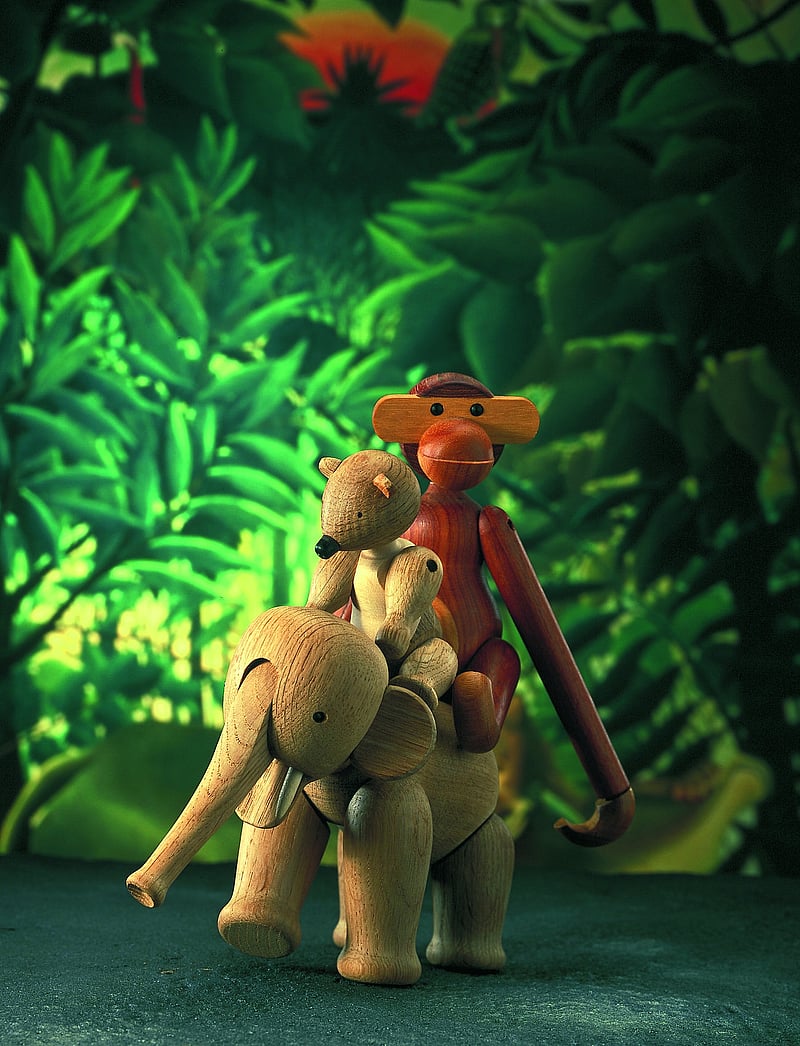 Kay Bojesen - Bear medium - puidust kujud - oak/maple - 0