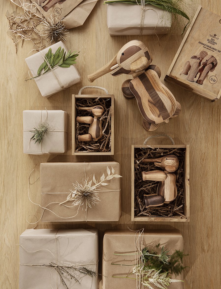 Kay Bojesen - Elephant Reworked Anniversary mini mixed wood - figurines en bois - mixed wood - 5