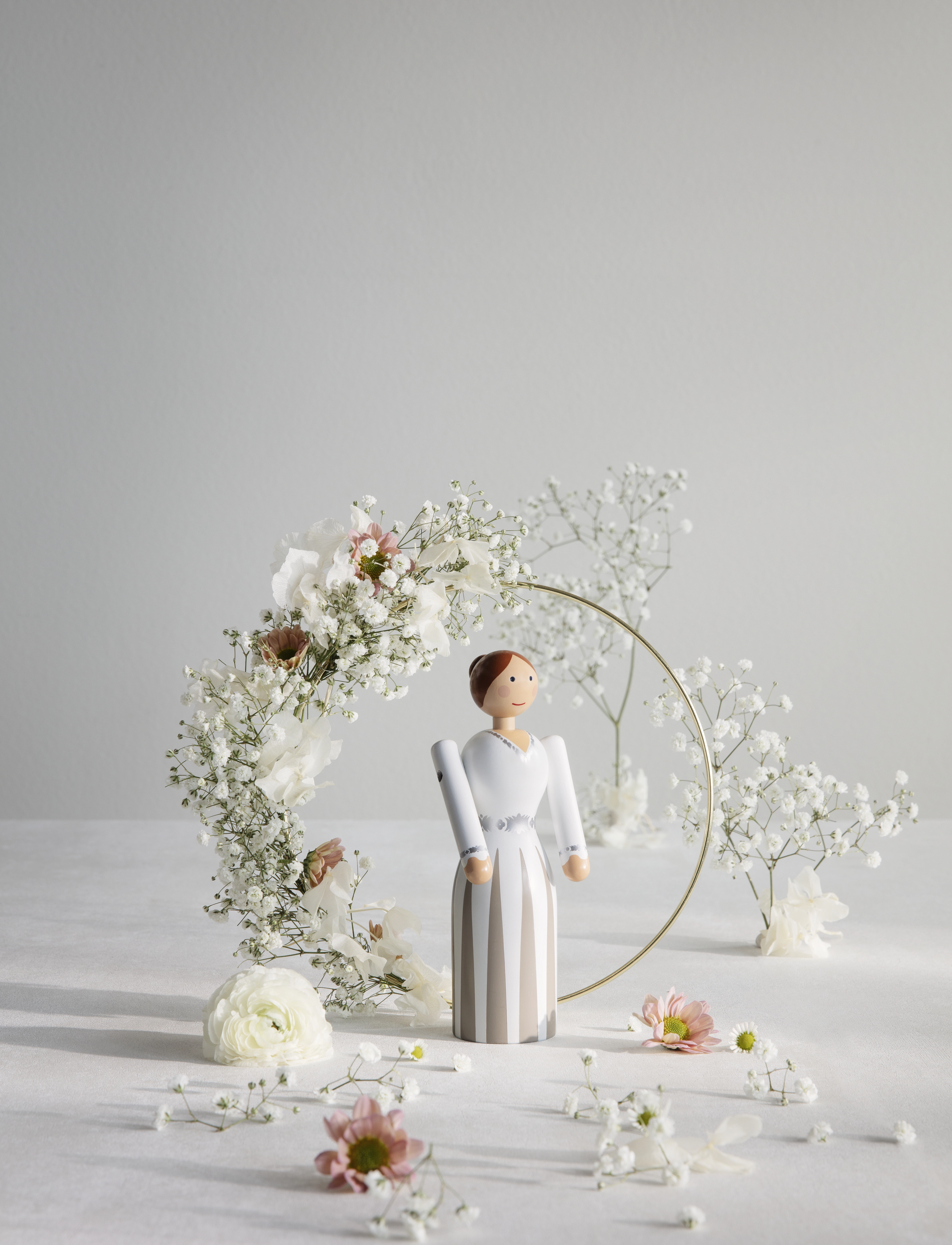 Kay Bojesen Brud Hvid, One Size x 5, Decorative Accessories-details, Weiß - Wooden Figures, Homeware