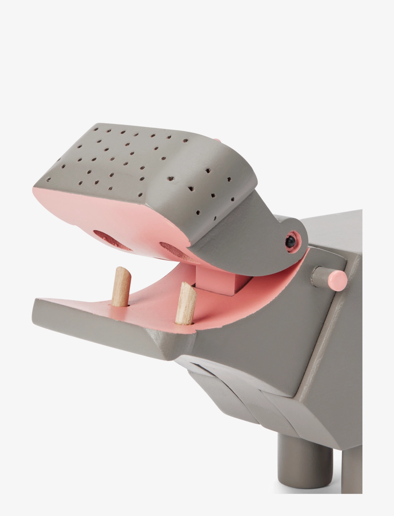 Kay Bojesen - Flodhäst H9 cm grå - träfigurer - grey - 2