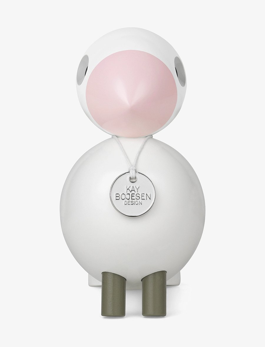 Kay Bojesen - Sangfugl Love H15.5 cm hvit/rosa - shop etter pris - white/rose - 2