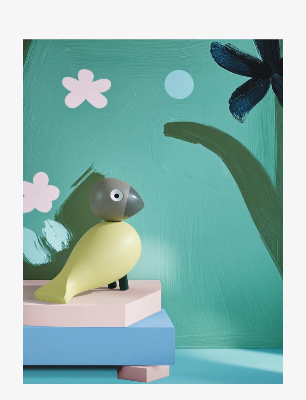 Kay Bojesen - Year Bird Bella 2025 H12.5 cm cream/grey - versla eftir verði - cream/grey - 5