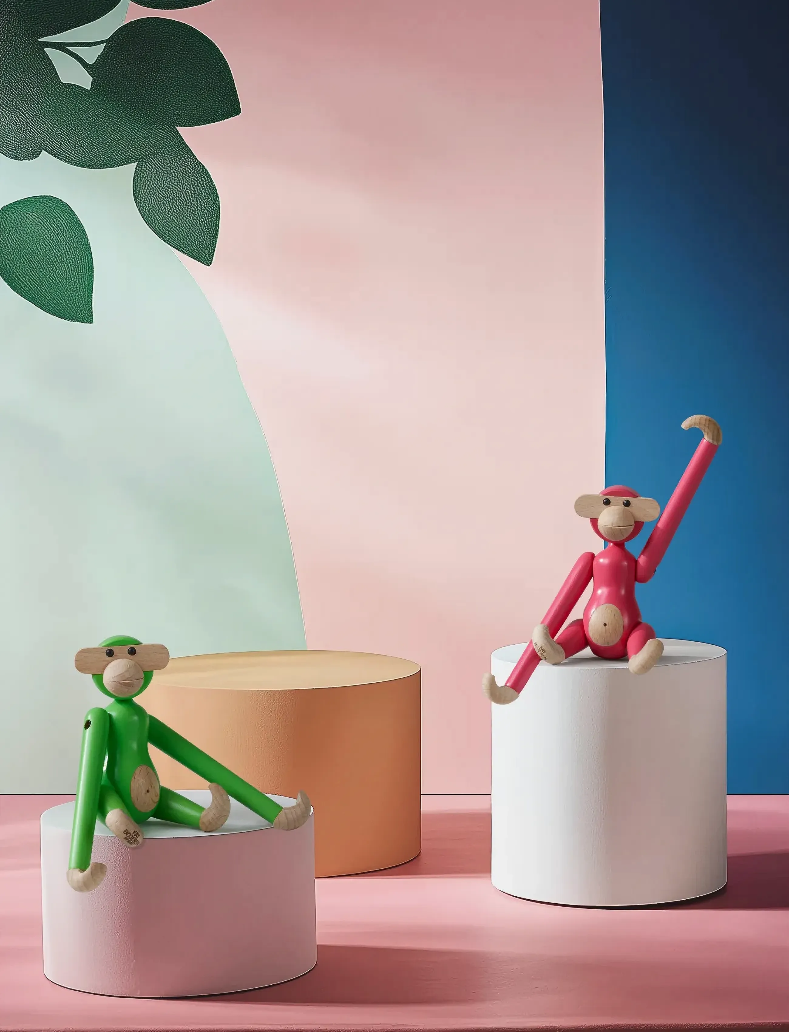 Kay Bojesen Abe Mini Lys Grøn, 9.5 cm, Green, Dekorativt Tilbehør-Detaljer > Træfigurer, Unisex