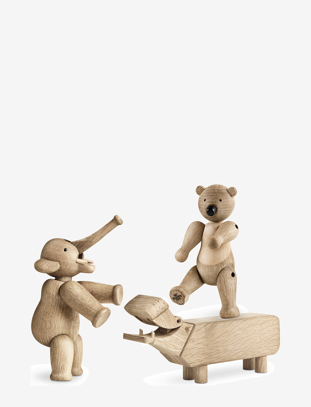 Kay Bojesen - Sampak liliput eg 3 stk. - træfigurer - oak - 0