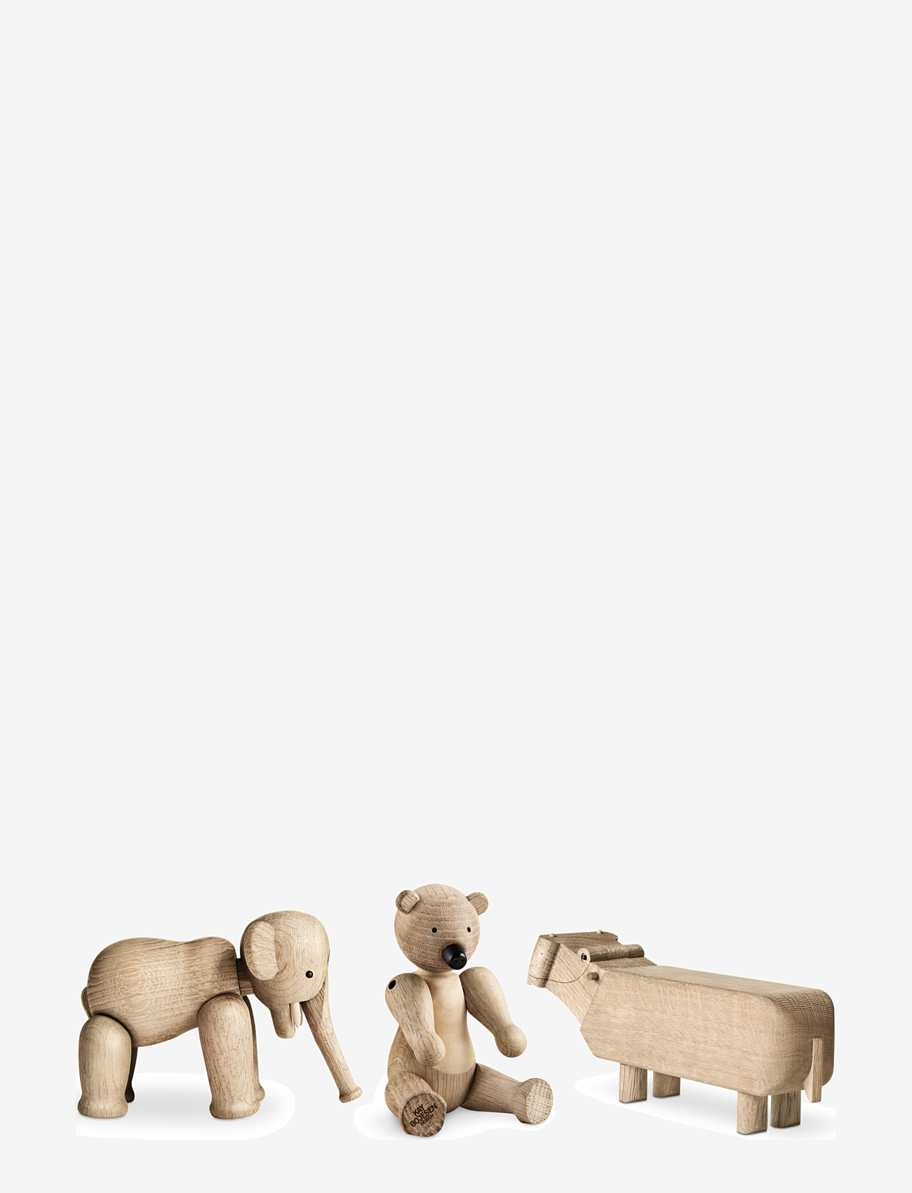 Kay Bojesen - Sampak liliput eg 3 stk. - træfigurer - oak - 1