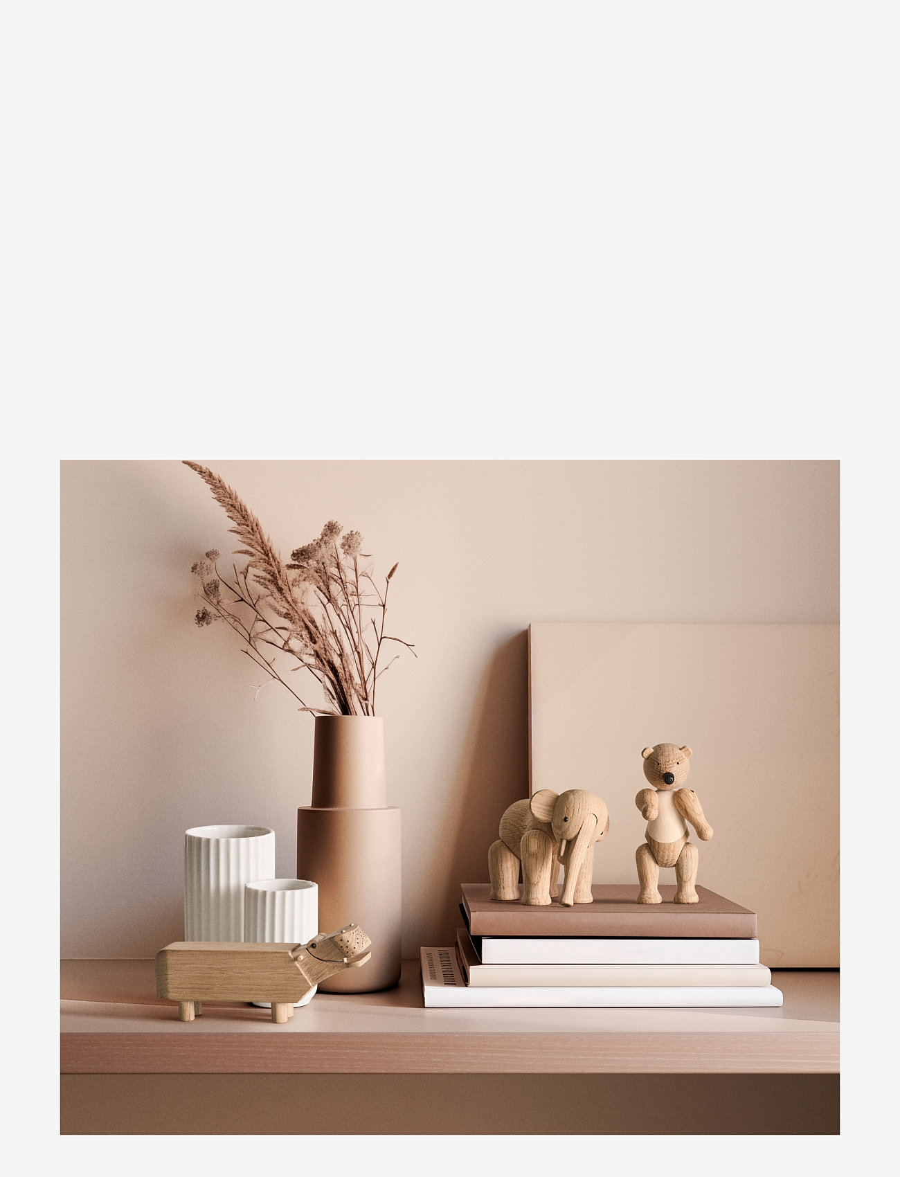 Kay Bojesen - Sampak liliput eg 3 stk. - træfigurer - oak - 2