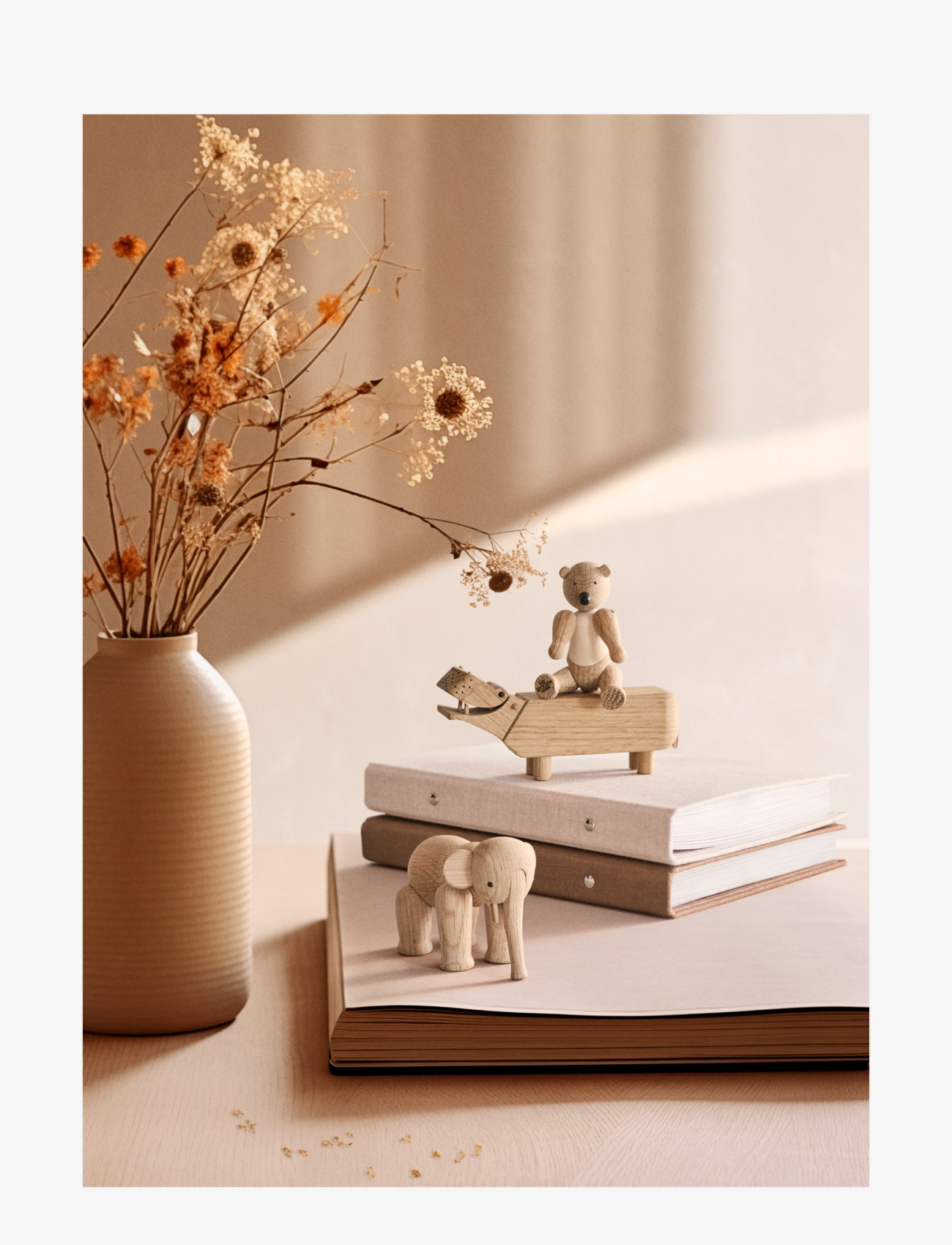 Kay Bojesen - Flerpakning liliput eik 3 stk. - trefigurer - oak - 4