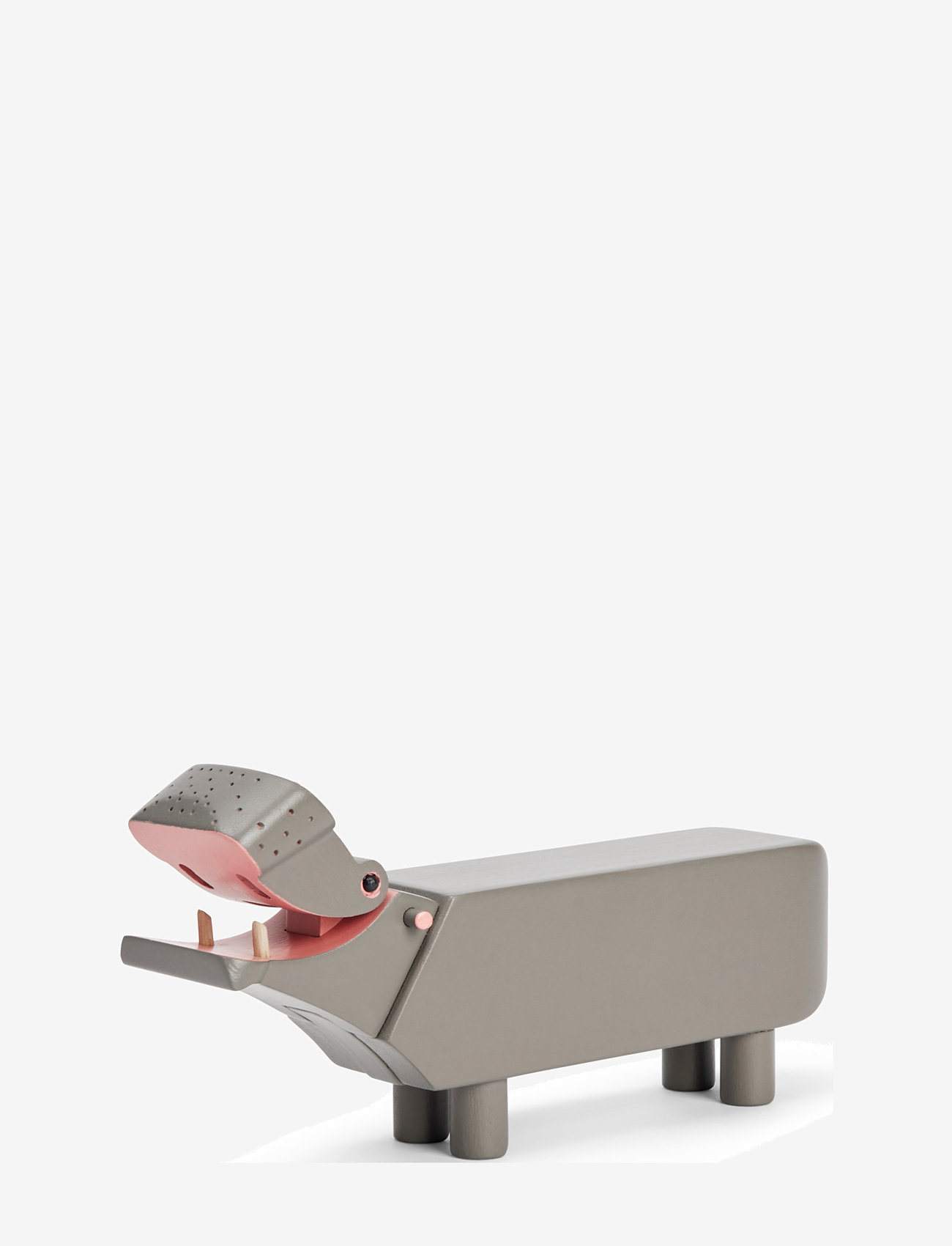 Kay Bojesen - Hippo liliput grey - holzfiguren - grey - 0