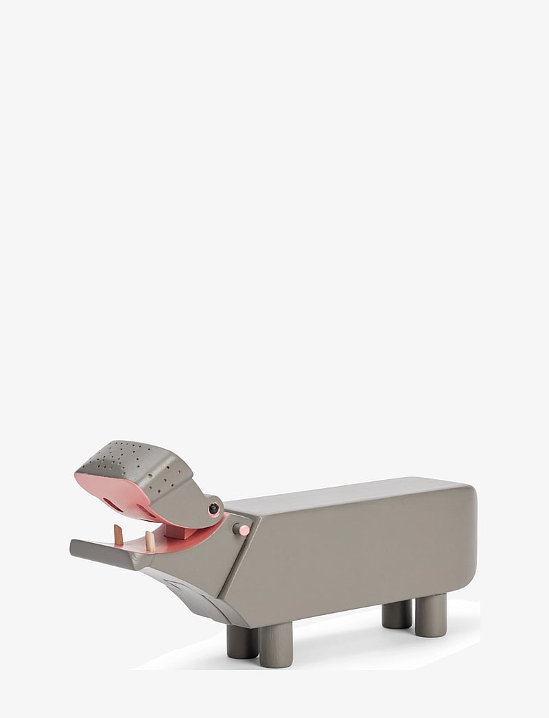 Kay Bojesen - Hippo liliput grey - holzfiguren - grey - 0