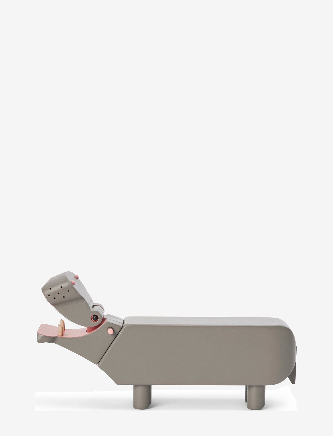 Kay Bojesen - Hippo liliput grey - holzfiguren - grey - 1