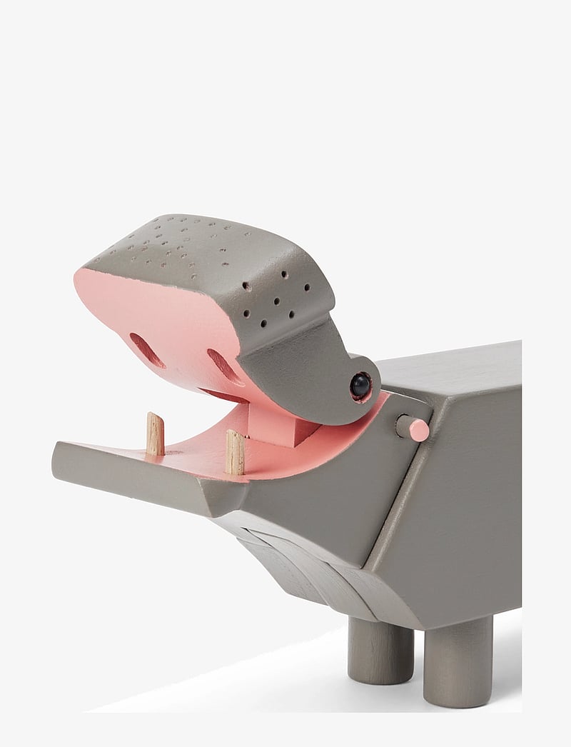 Kay Bojesen - Hippo liliput grey - holzfiguren - grey - 2