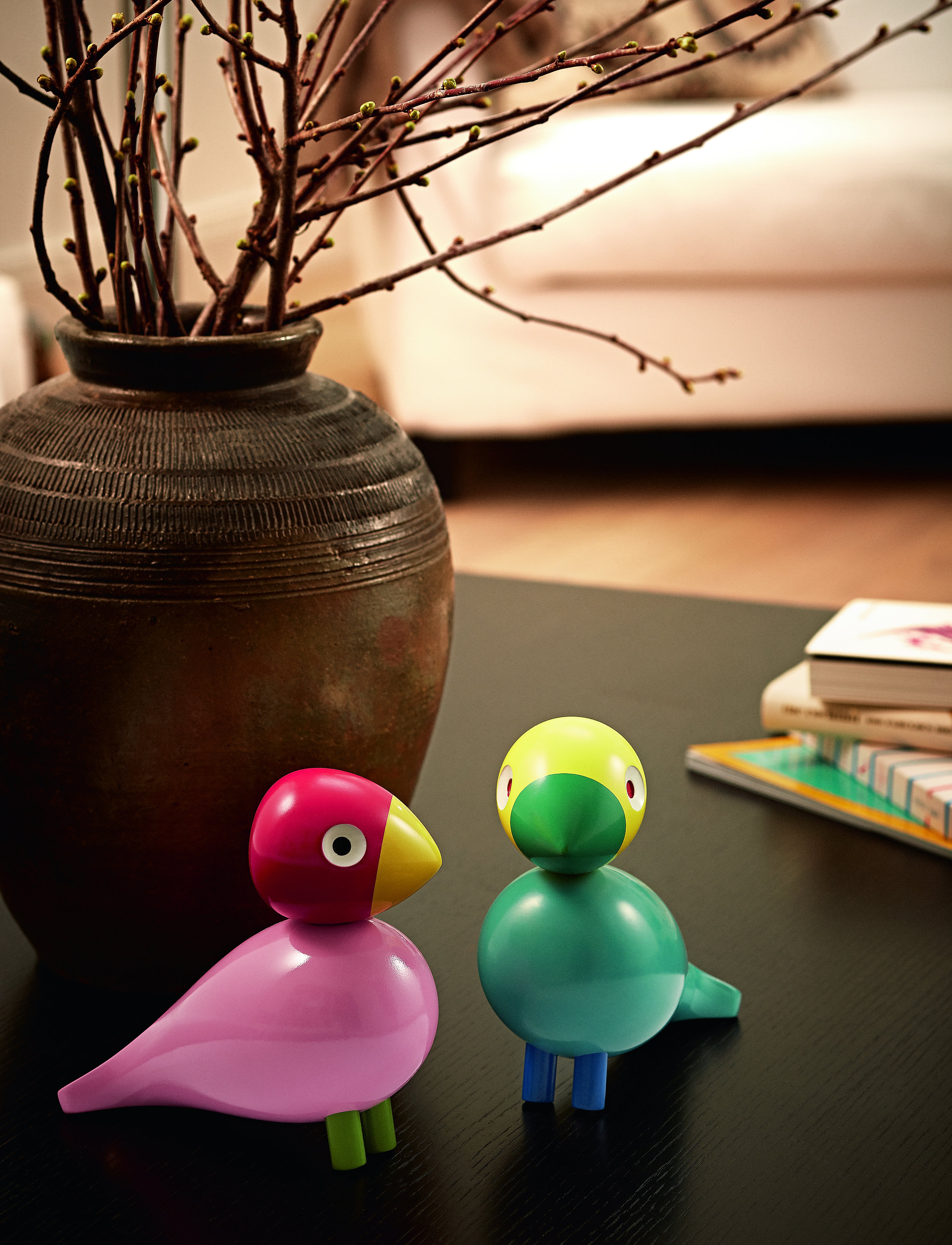 Kay Bojesen Sangfugl Ruth, H15 cm, Decorative Accessories-details, Rosa - Wooden Figures, Homeware