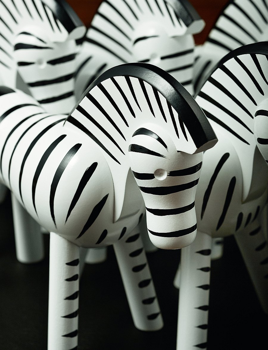 Kay Bojesen - Zebra - wooden figures - black/white - 2