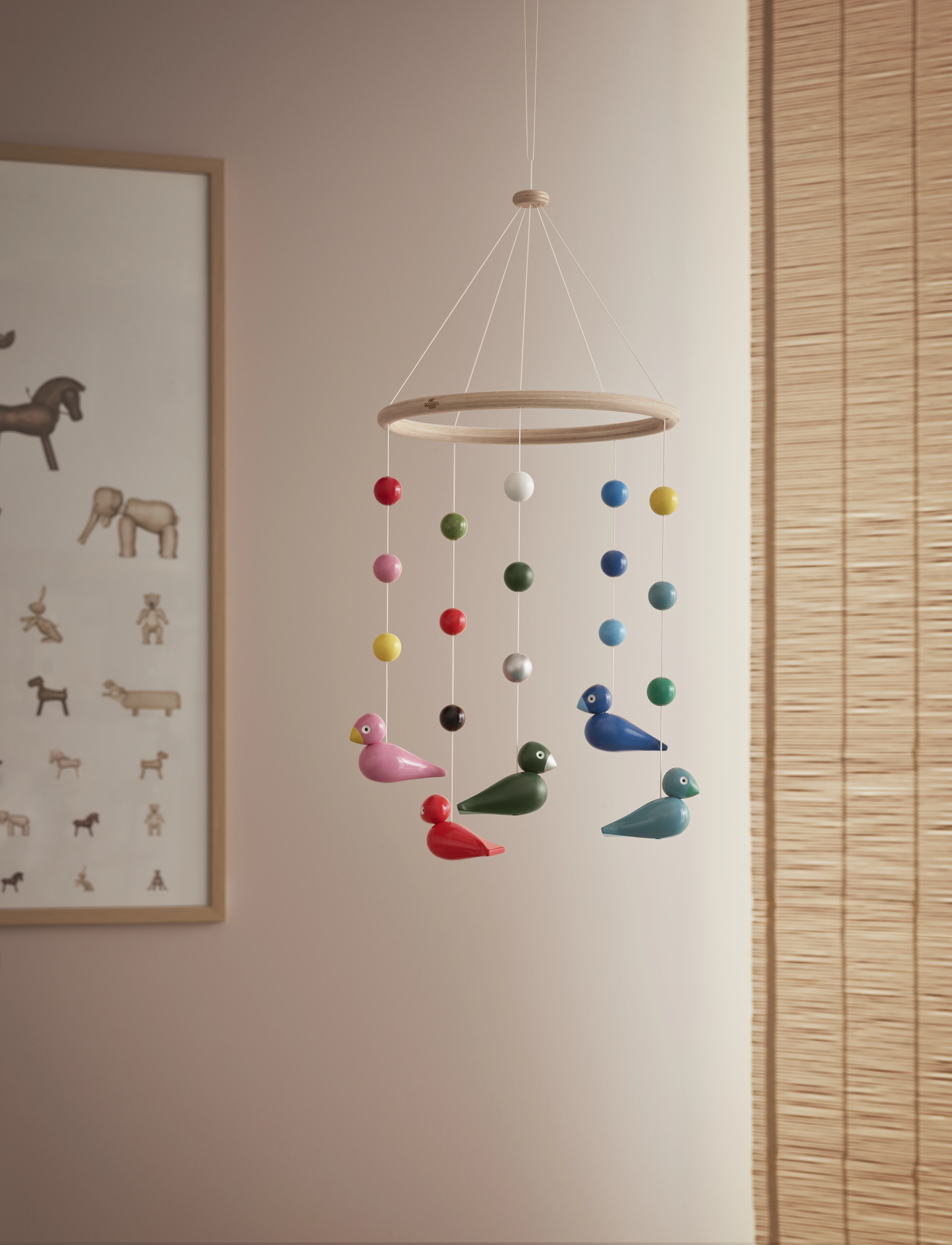 Kay Bojesen Uro Multi, One Size, Baby Sleep, Mehrfarbig/gemustert - Mobile Clouds, Kinder