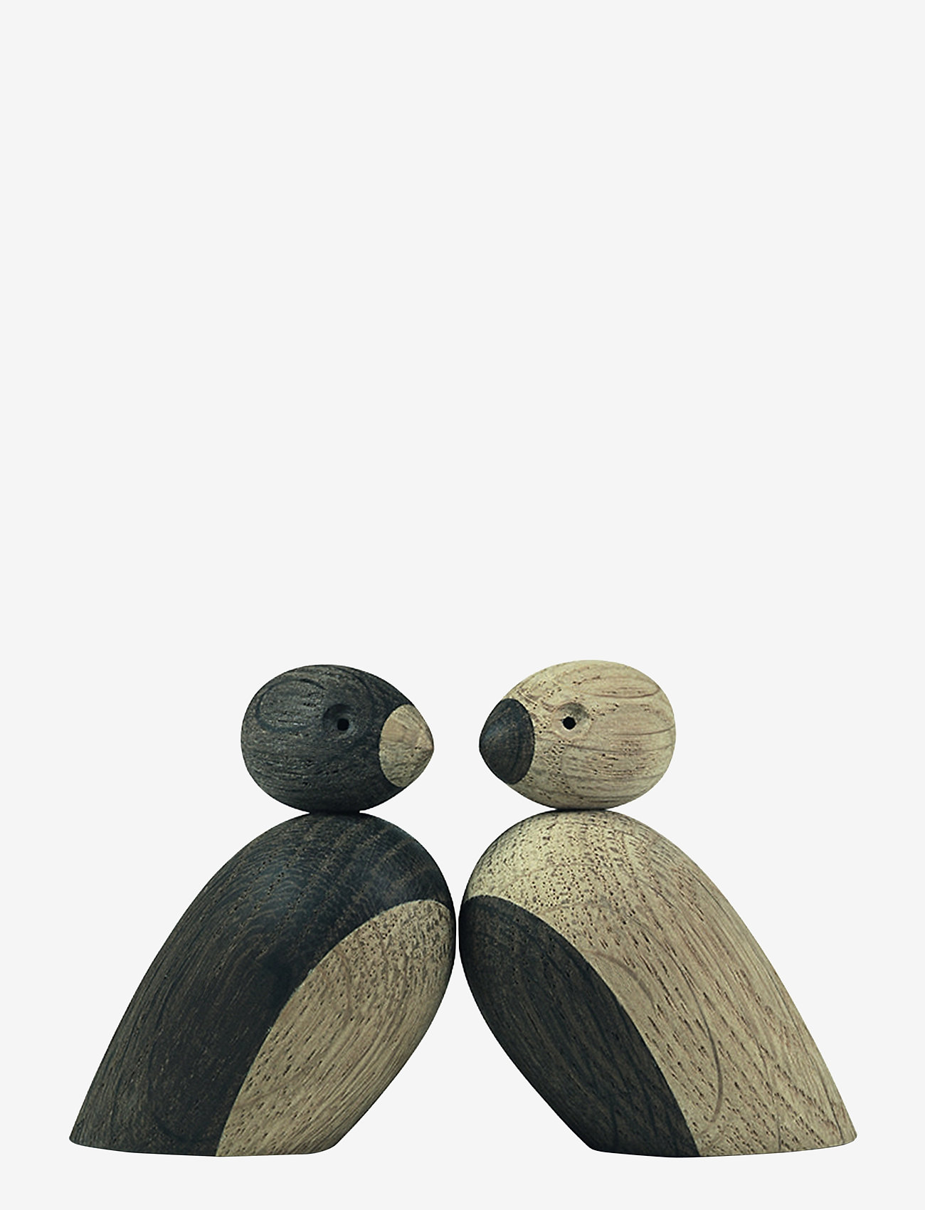 Kay Bojesen - Pair of Sparrows - wooden figures - oak/smoked oak - 0