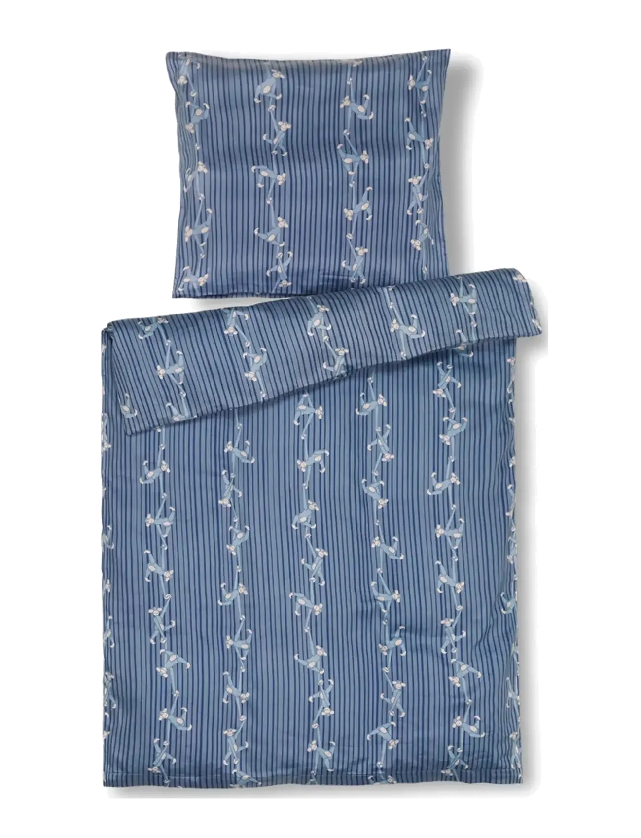 Kay Bojesen Påslakanset Apa baby 70x100cm DK blå - Sängkläder - BLUE / blue