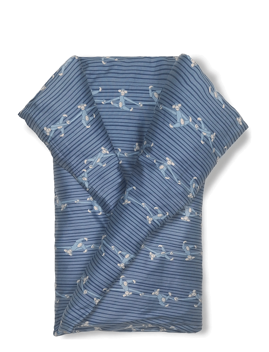 Kay Bojesen - Bed linen Monkey baby 70x100cm DK blue - bettwäsche-set - blue - 2