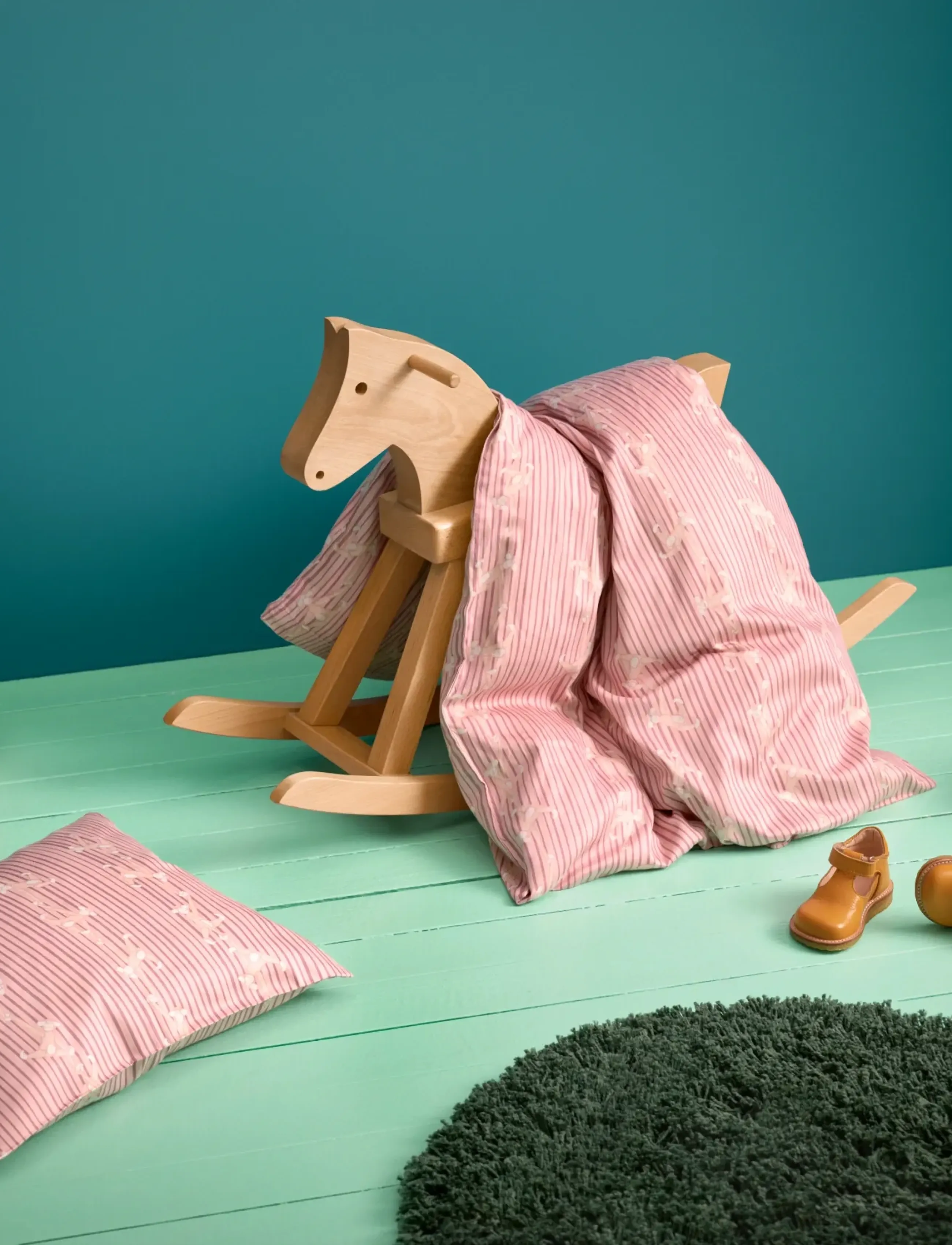 Kay Bojesen - Bed linen Monkey baby 70x100cm DK rose - komplety pościeli - rose - 3