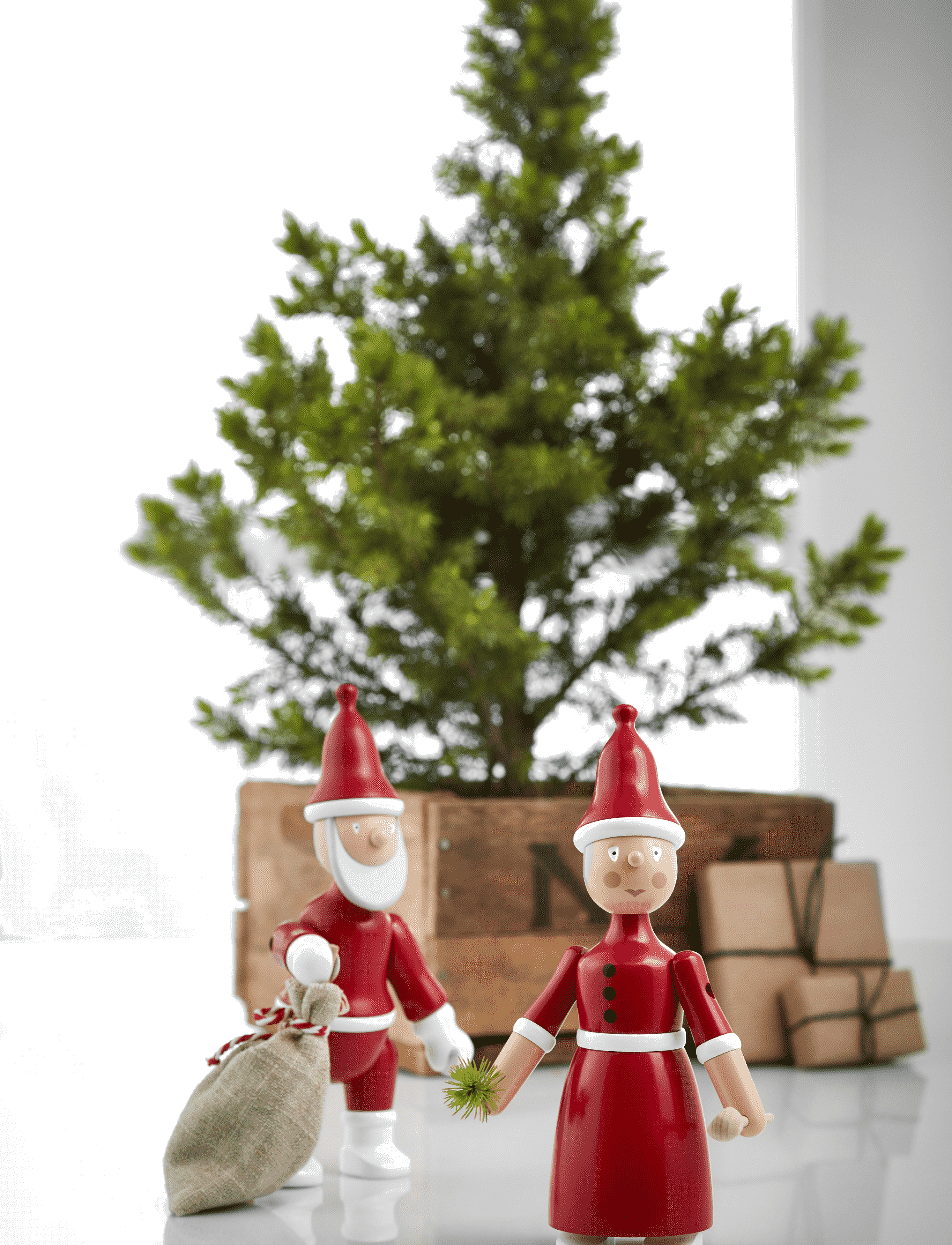Kay Bojesen - Santa Clara / Mrs Santa - red/white - 2