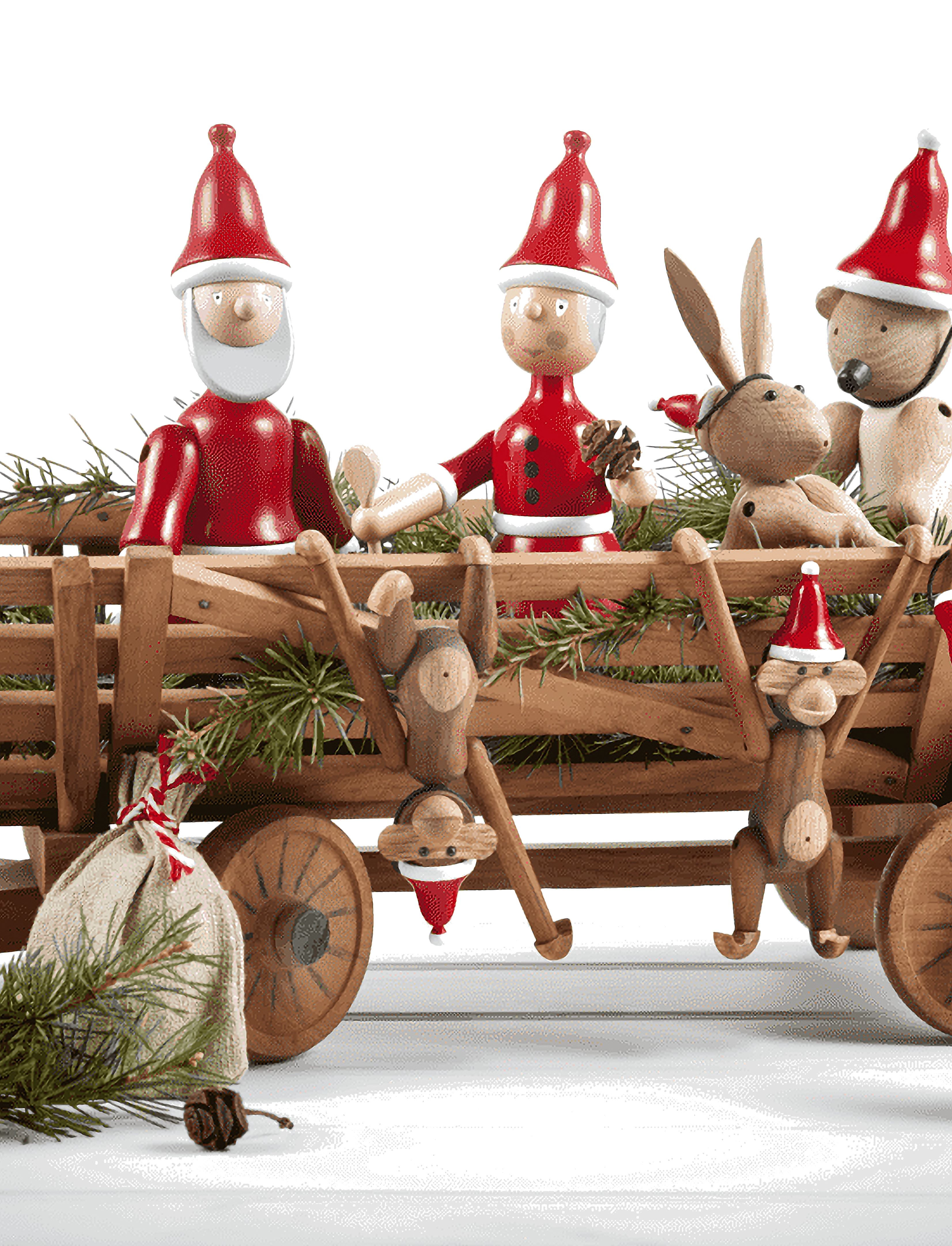Kay Bojesen - Santa Clara / Mrs Santa - red/white - 3