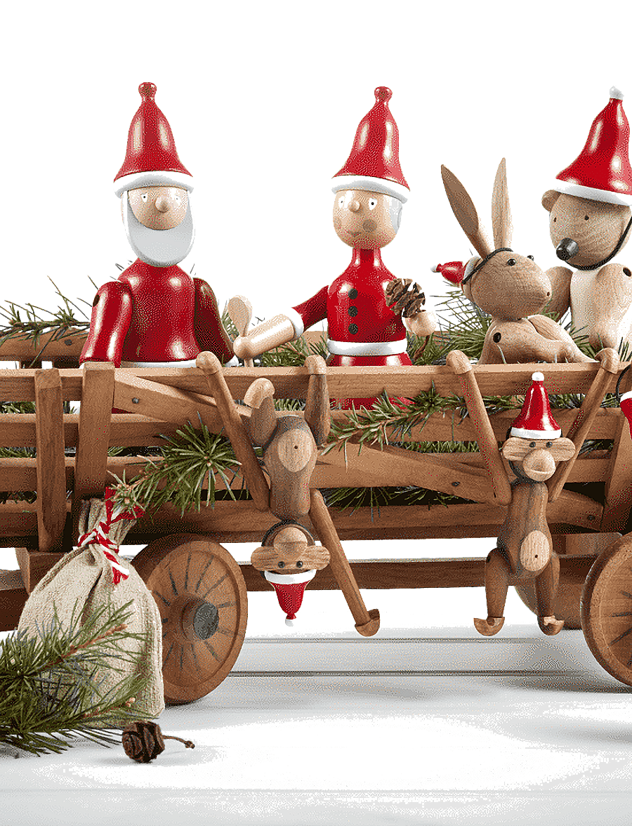 Kay Bojesen - Santa Clara / Mrs Santa - red/white - 3