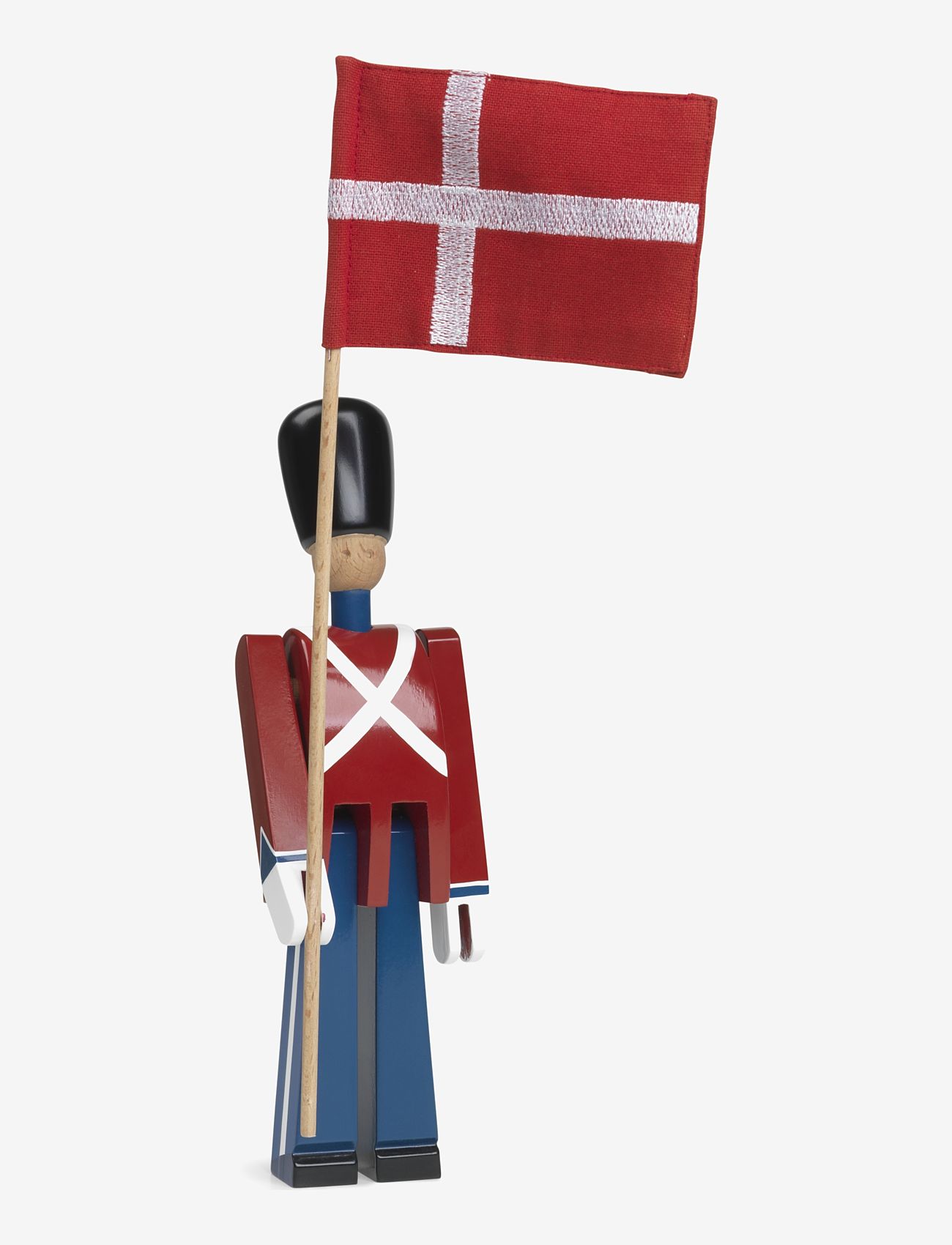 Kay Bojesen - Standard-bearer small red/blue/white - holzfiguren - red/blue/white - 2